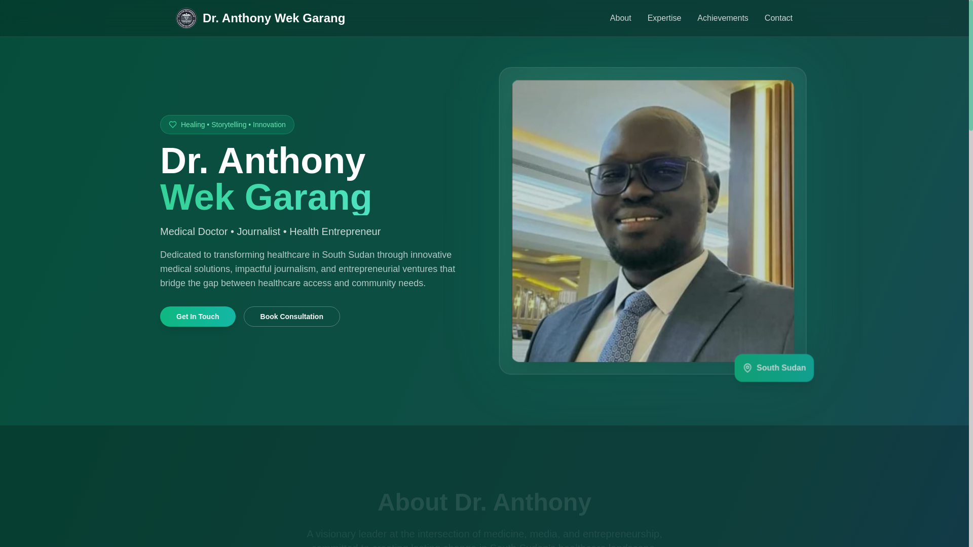 website screenshot of https://anthonygarang.com/