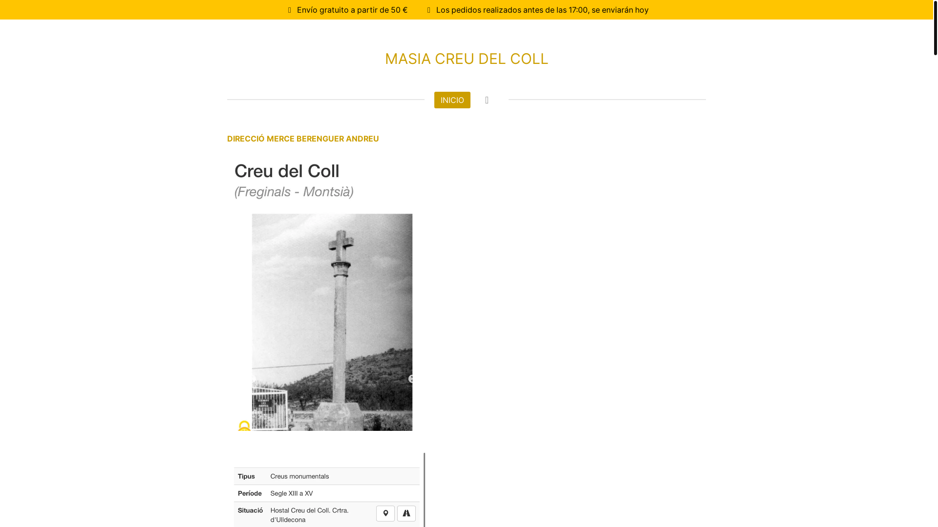 website screenshot of https://masiacreudelcoll.com/