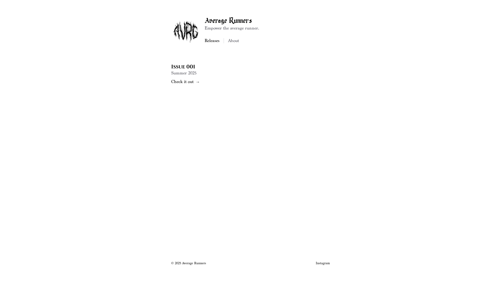 website screenshot of https://justavrg.com/