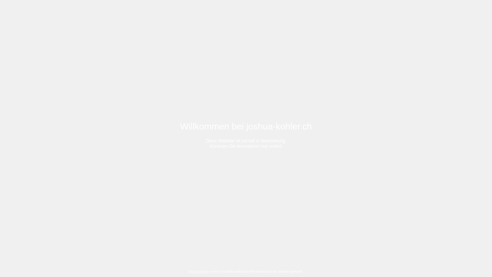website screenshot of https://joshua-kohler.ch/