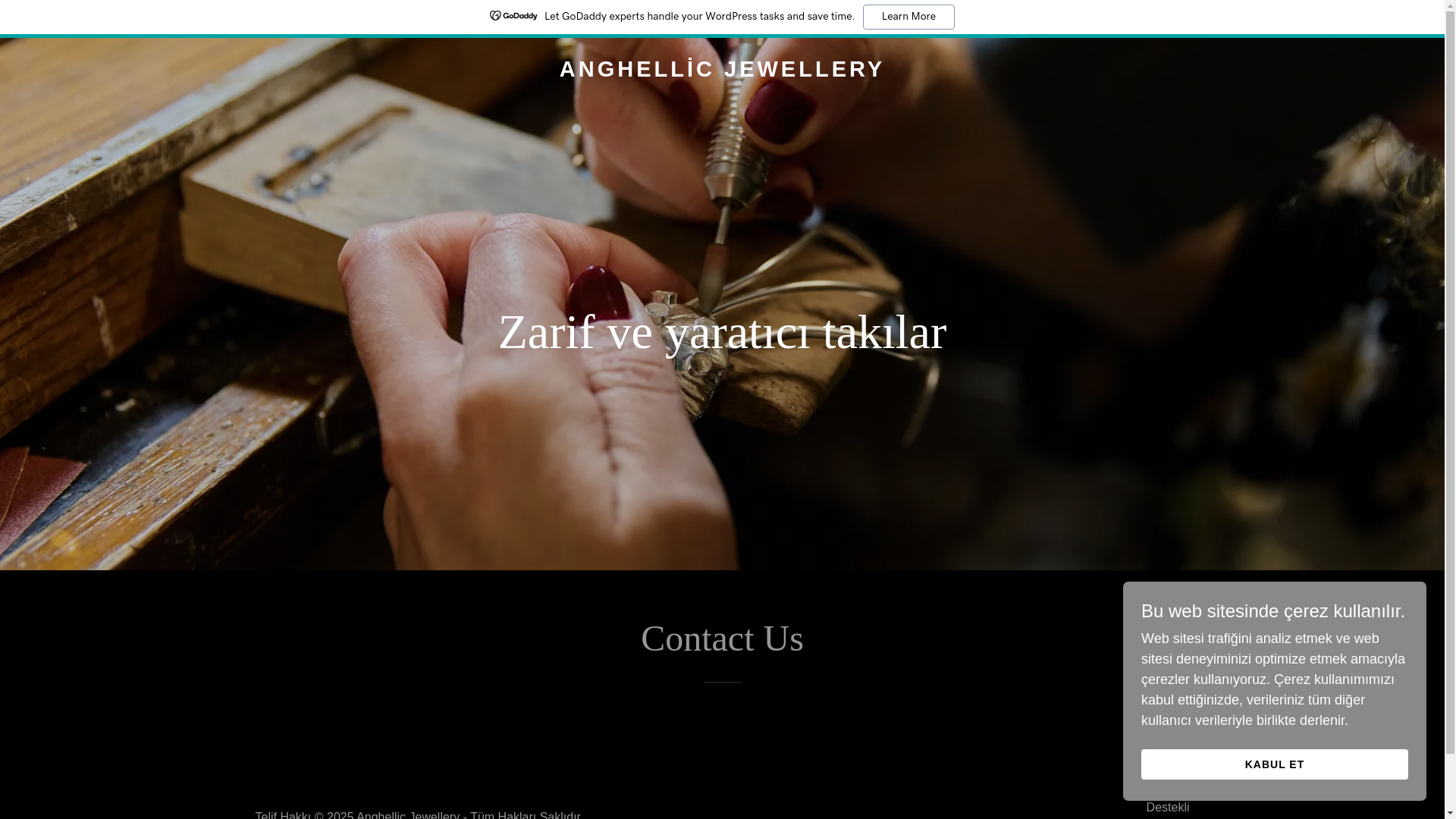 website screenshot of https://anghellicjewellery.com/