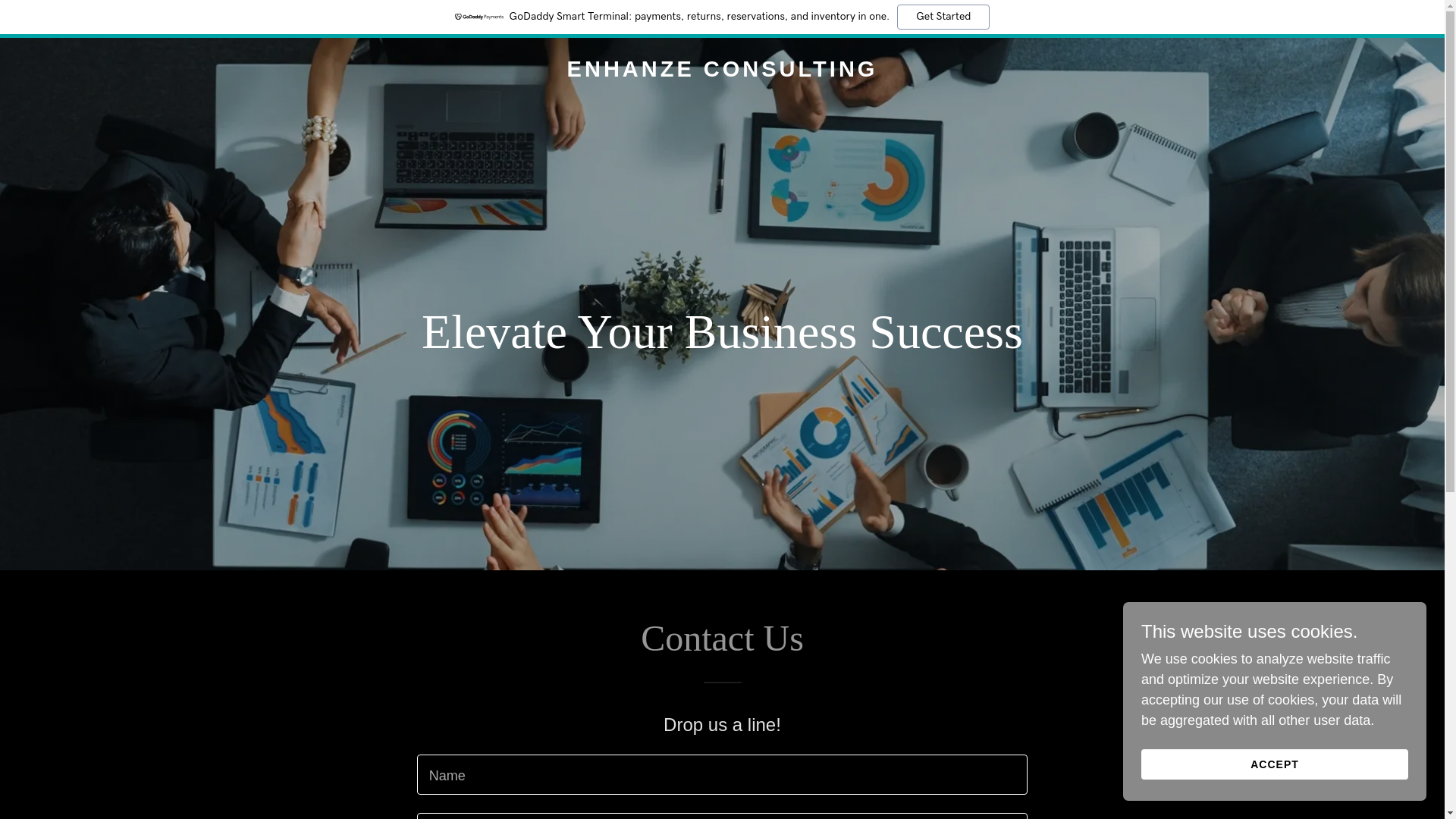 website screenshot of https://enhanzeconsulting.com/