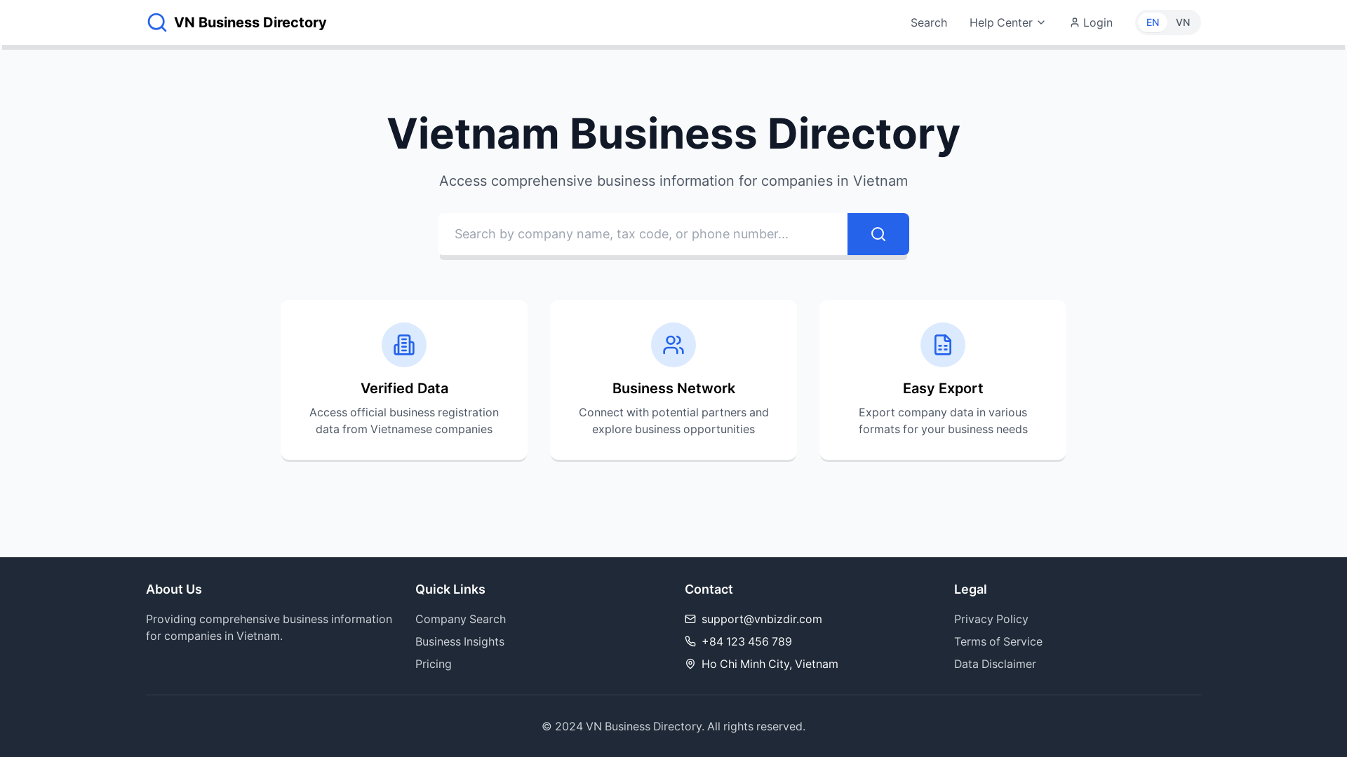 website screenshot of https://taxcodevn.pages.dev/
