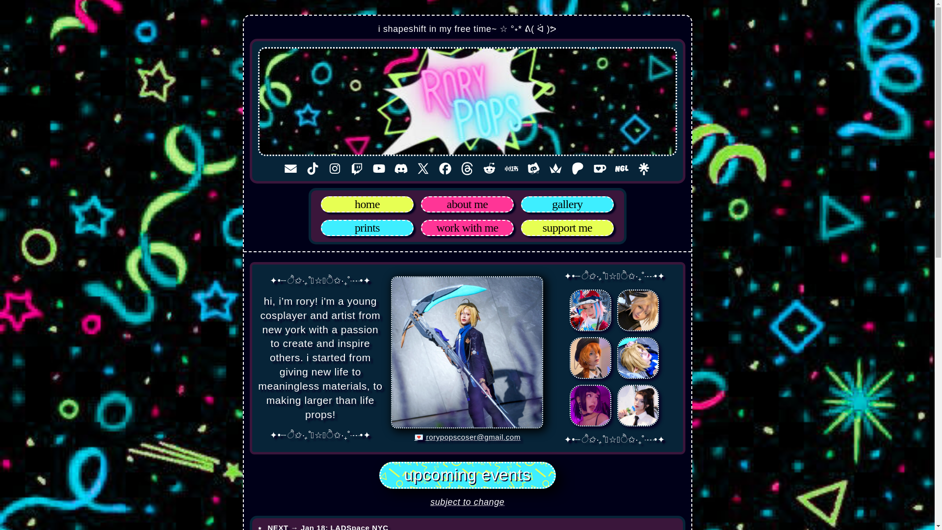 website screenshot of https://rorypops.com/