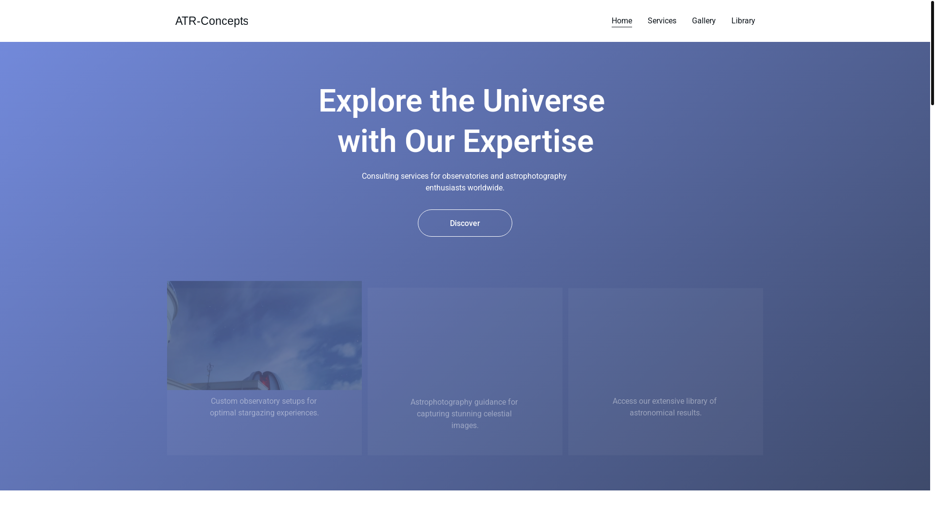 website screenshot of https://atr-concepts.com/