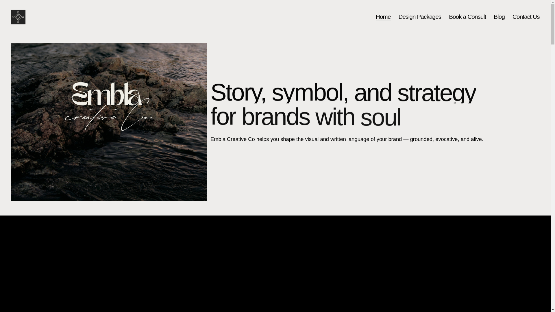 website screenshot of https://emblacreativeco.net/