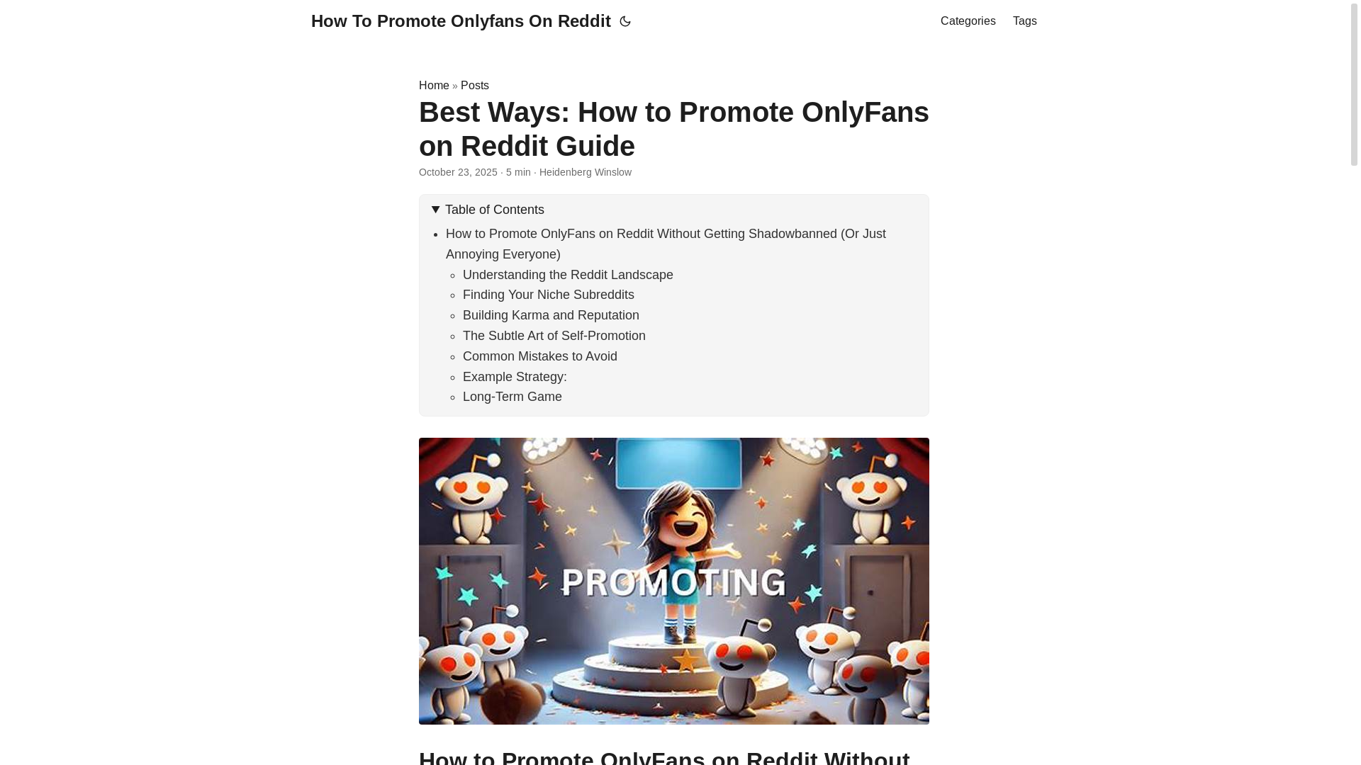 website screenshot of https://how-to-promote-onlyfans-on-reddit.pages.dev/