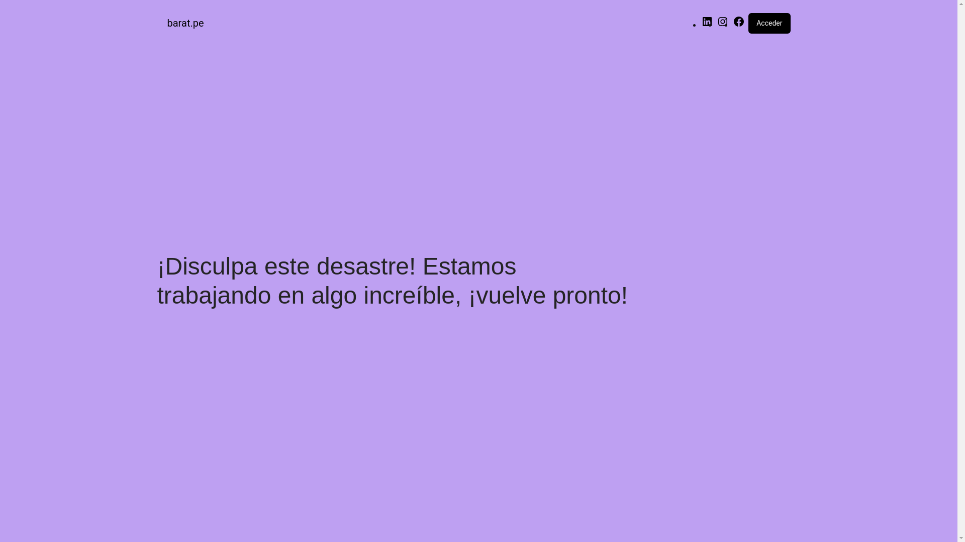 website screenshot of https://barat.pe/