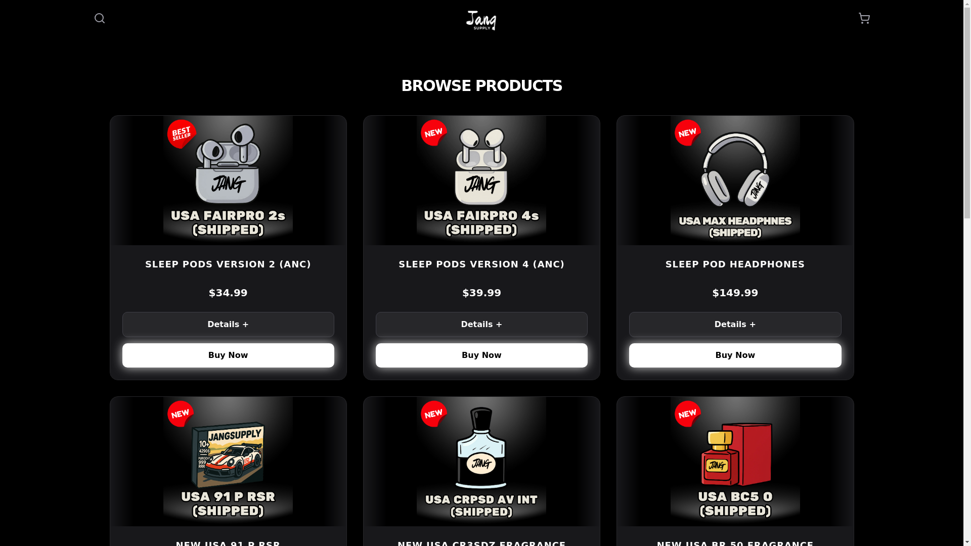website screenshot of https://jangsupply.org/