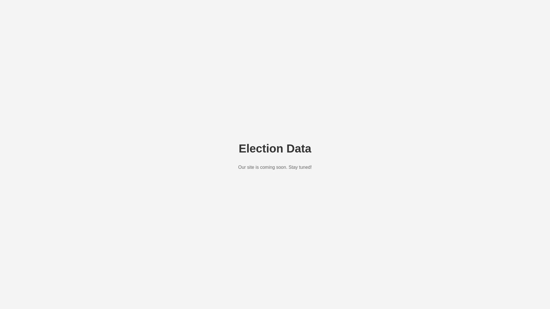 website screenshot of https://election-data.io/
