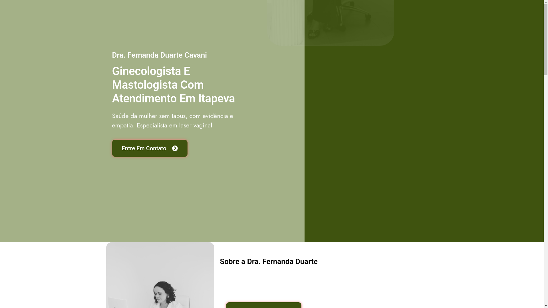 website screenshot of https://drafernandaduartecavani.com.br/