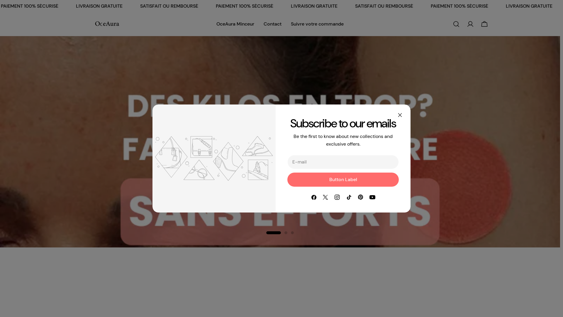 website screenshot of https://oceaura-shop.com/