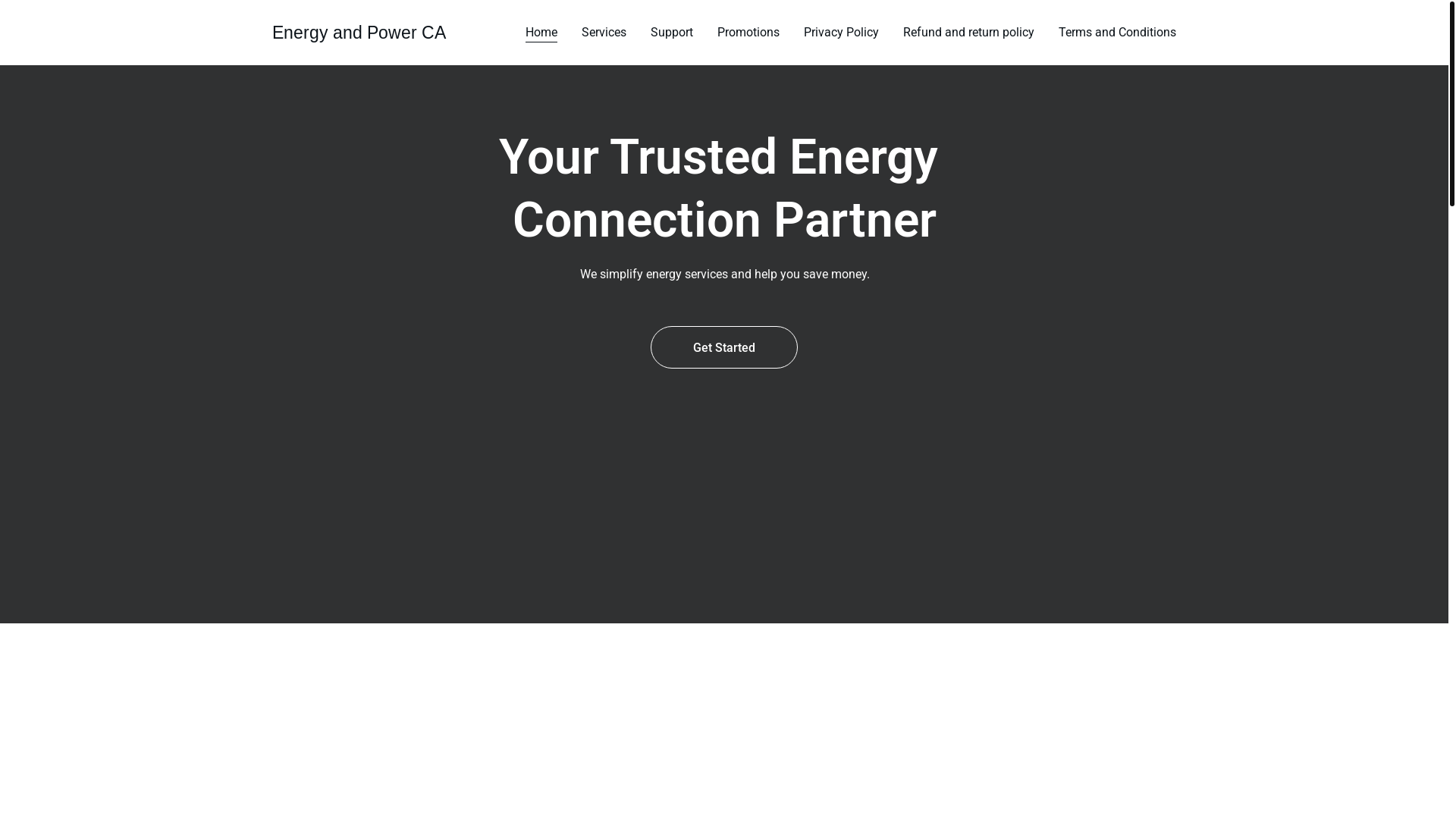 website screenshot of https://canadaenergyandpower.store/