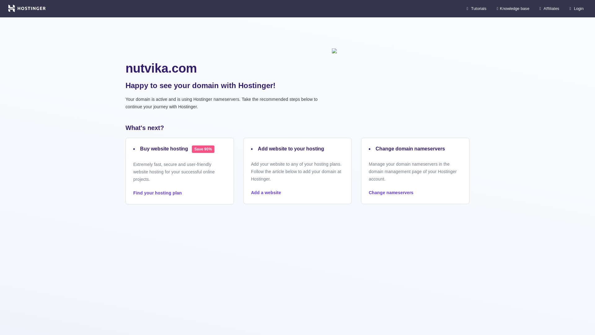 website screenshot of https://nutvika.com/
