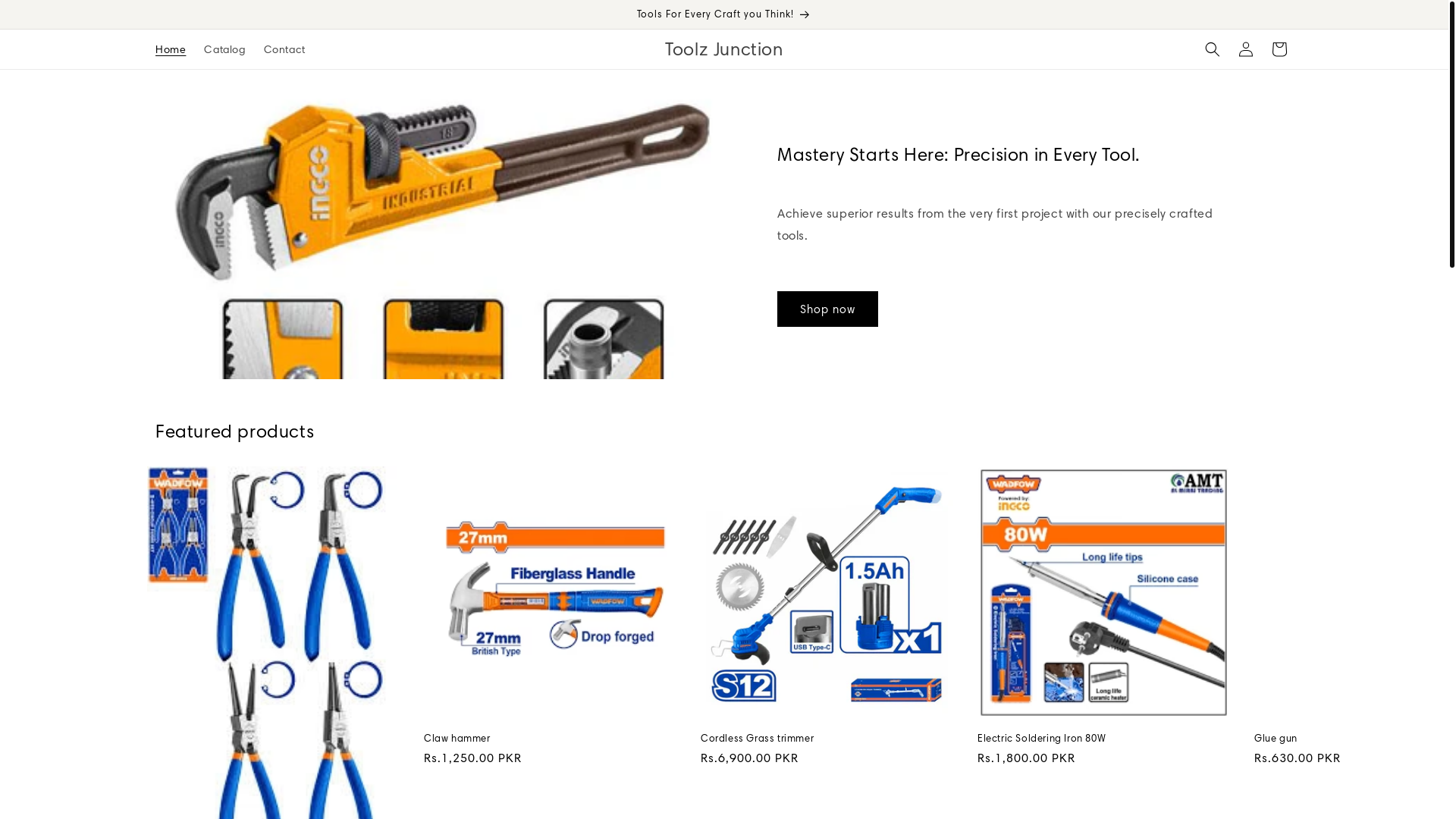 website screenshot of https://toolzjunction.com/