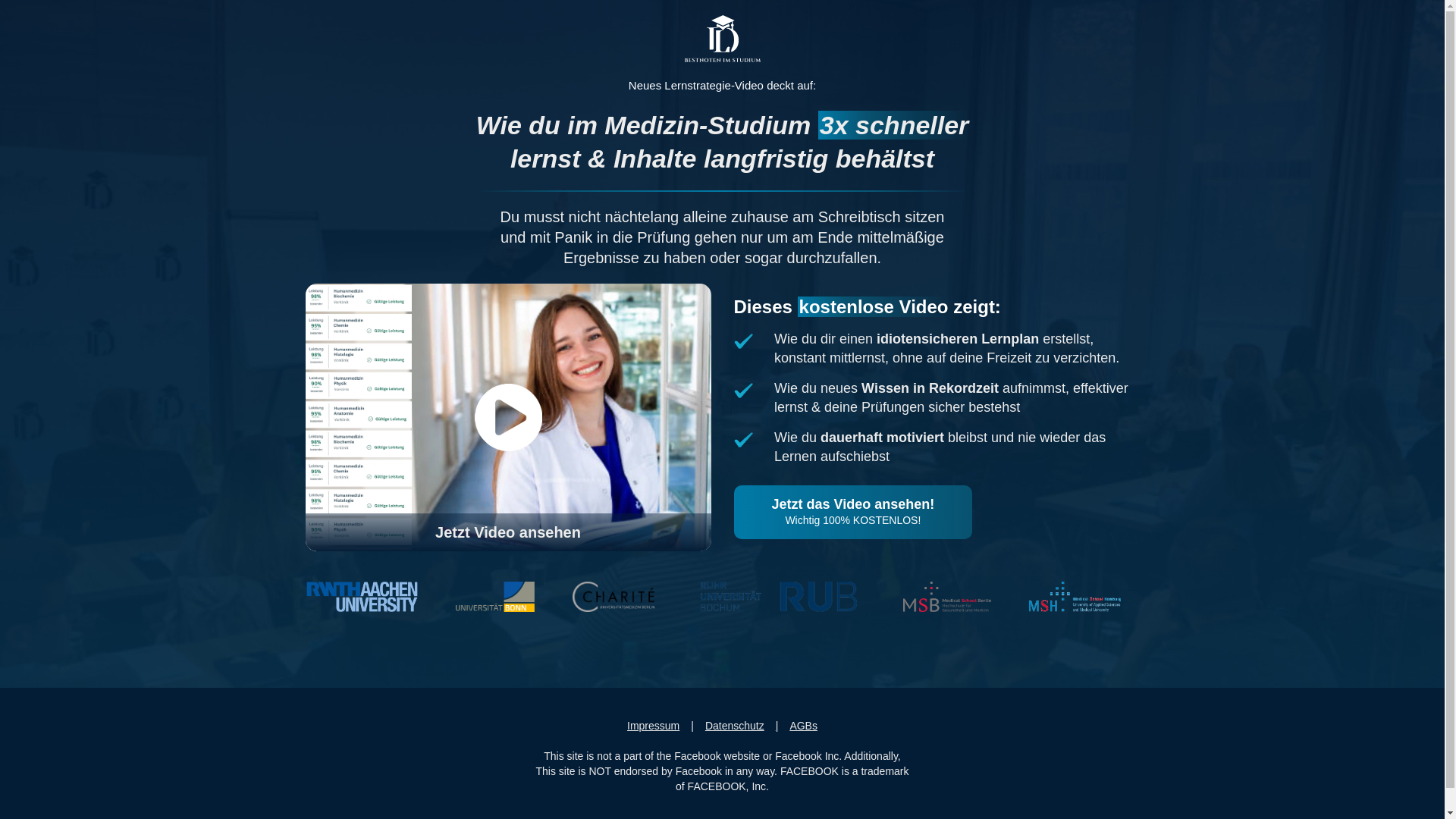 website screenshot of https://dennislehn-medizin.com/