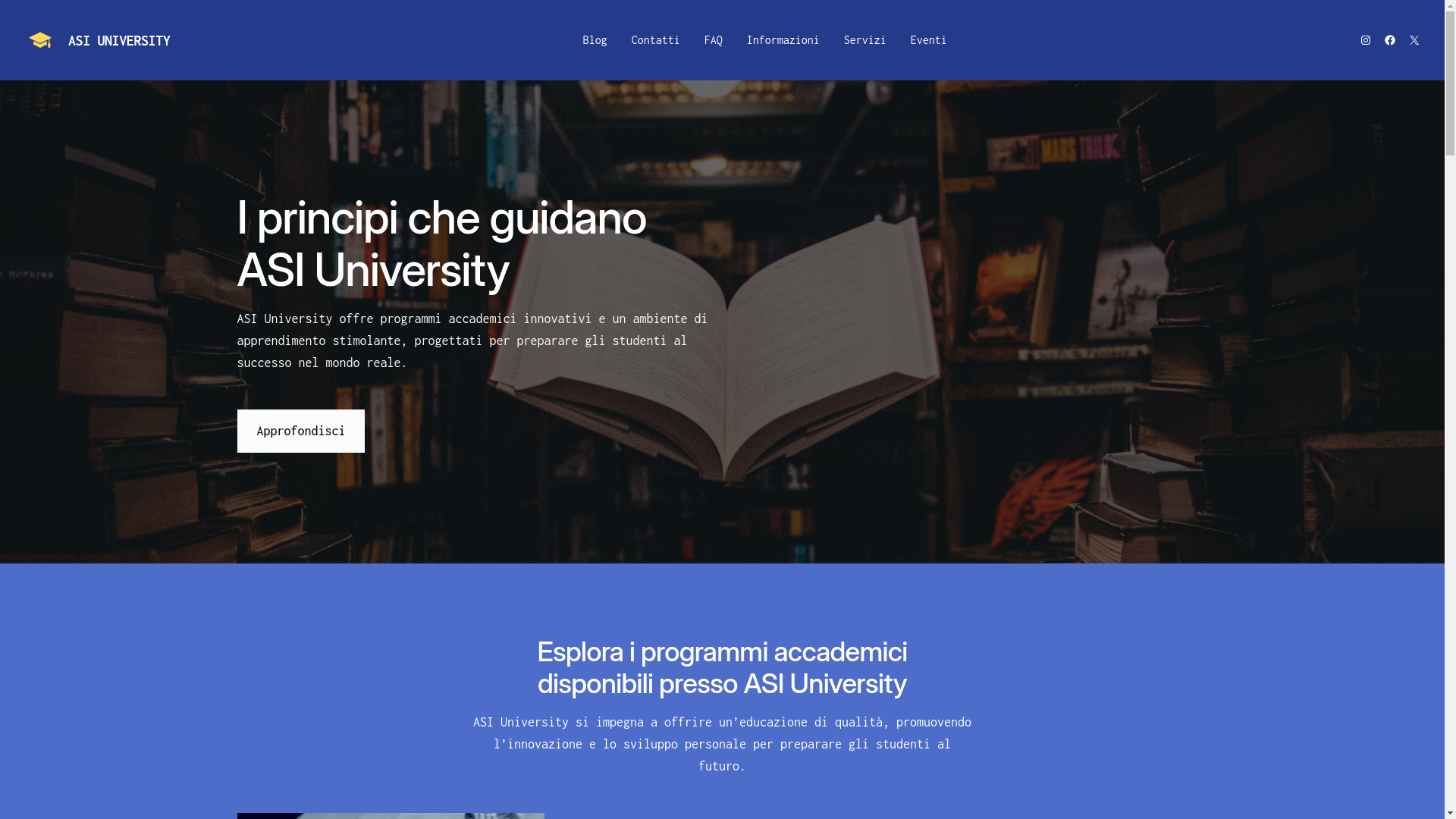 website screenshot of https://asiuniversity.it/
