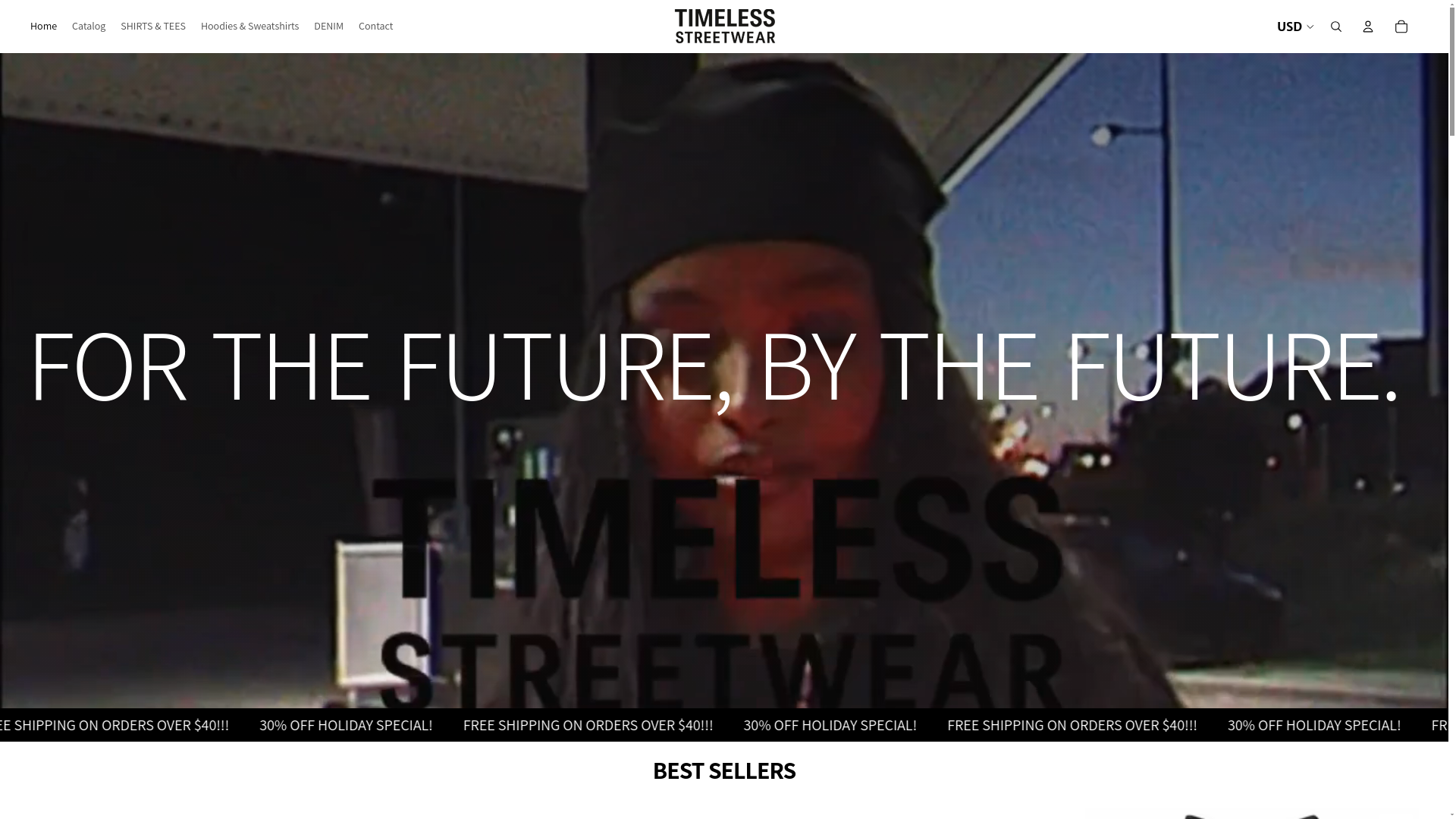 website screenshot of https://streetweartimeless.com/