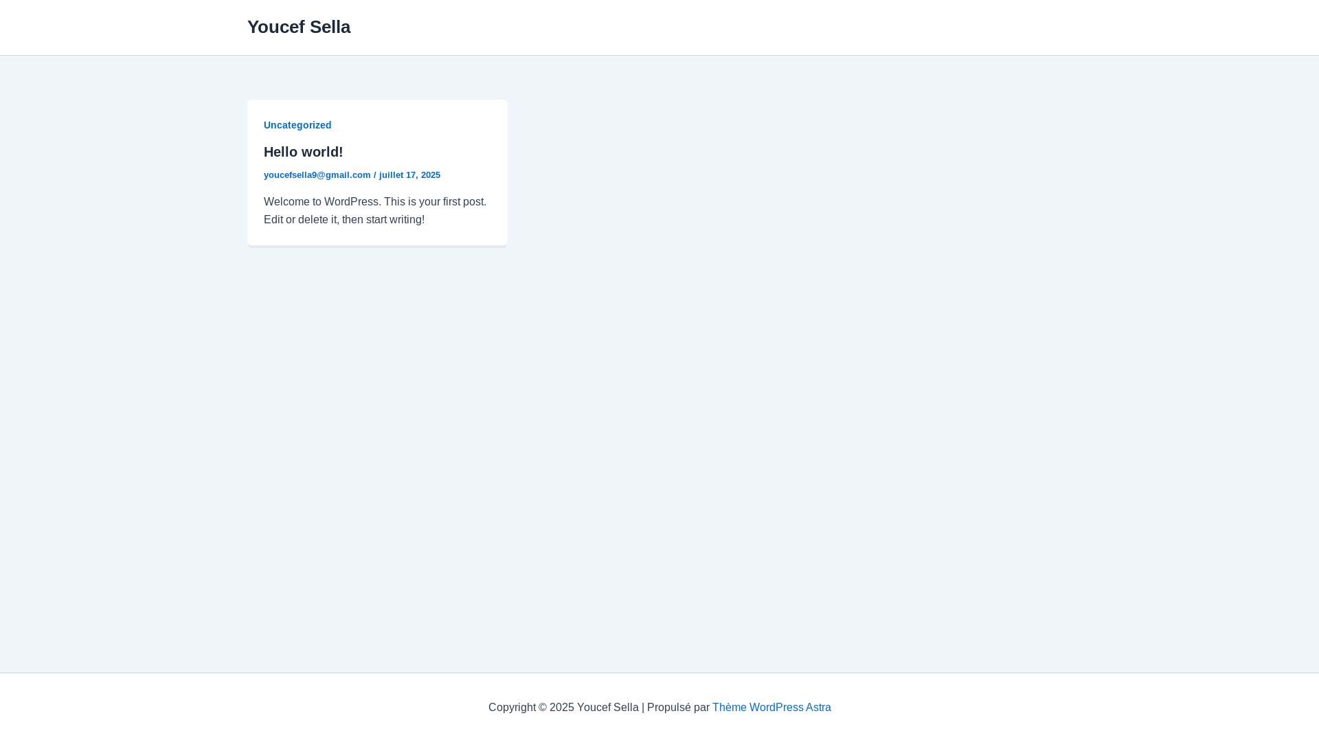 website screenshot of https://youcefsella.fr/