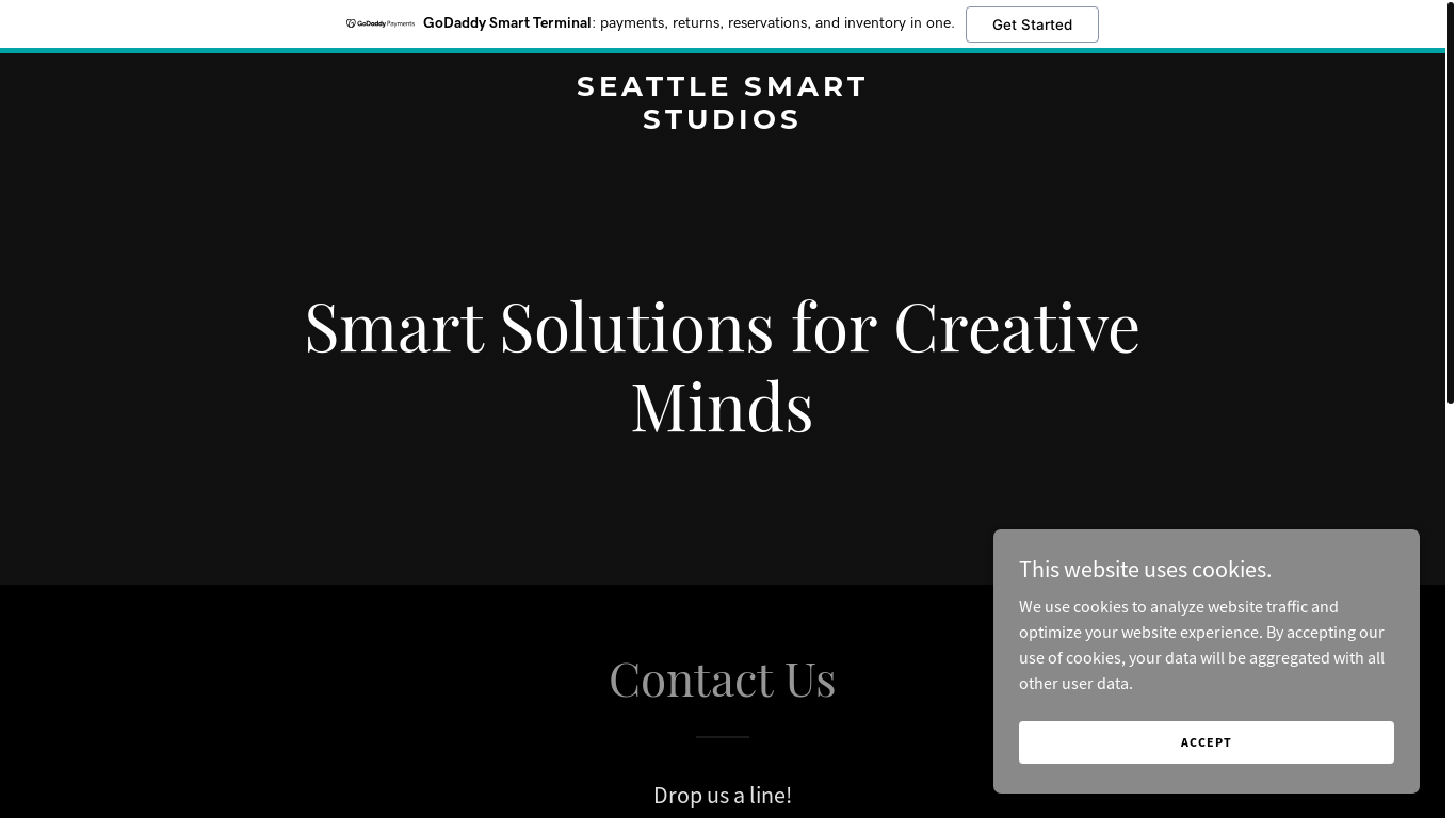 website screenshot of https://seattlesmartstudios.com/