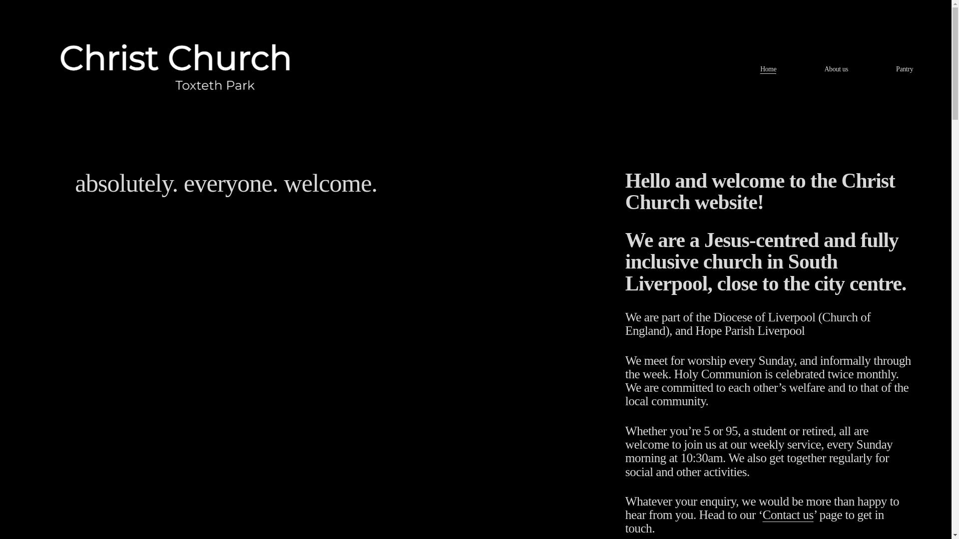 website screenshot of https://christchurchtoxtethpark.co.uk/