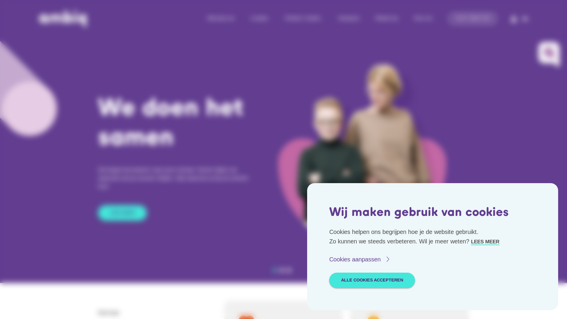 website screenshot of https://www.ambiq.nl/