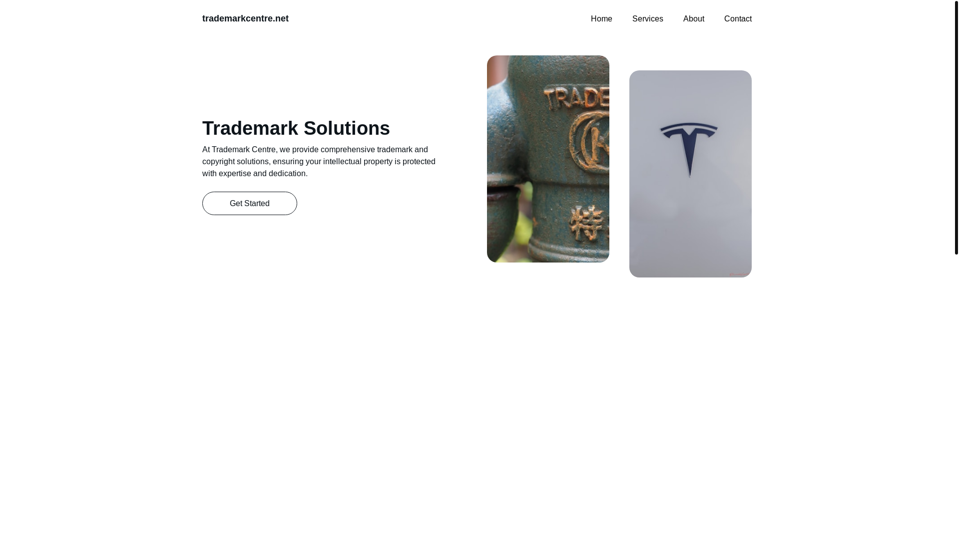 website screenshot of https://trademarkcentre.net/