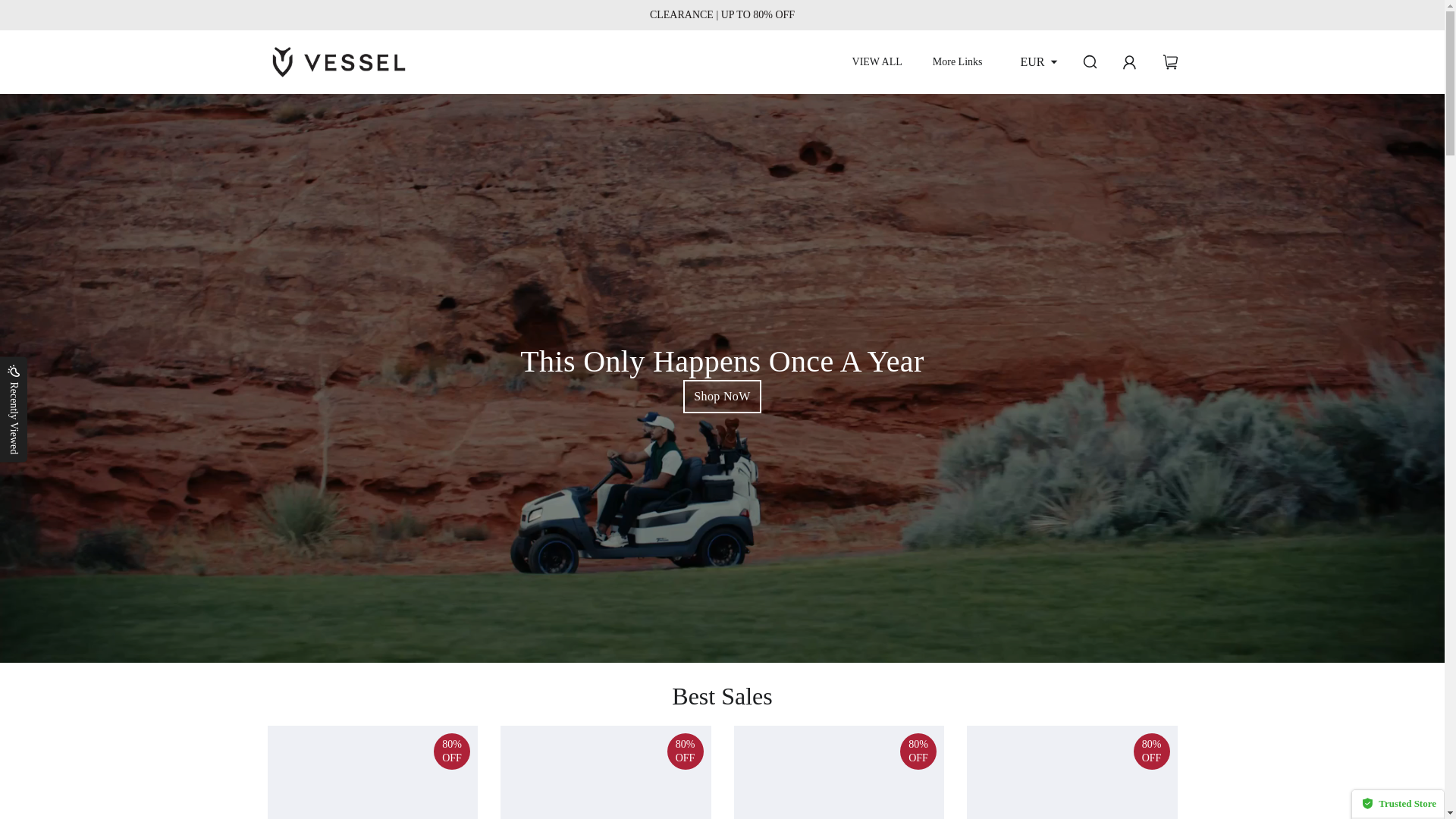 website screenshot of https://vesselgolf-outlet.shop/