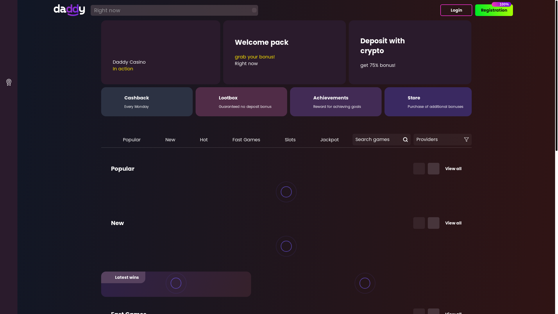 website screenshot of https://orgdad888game.com/