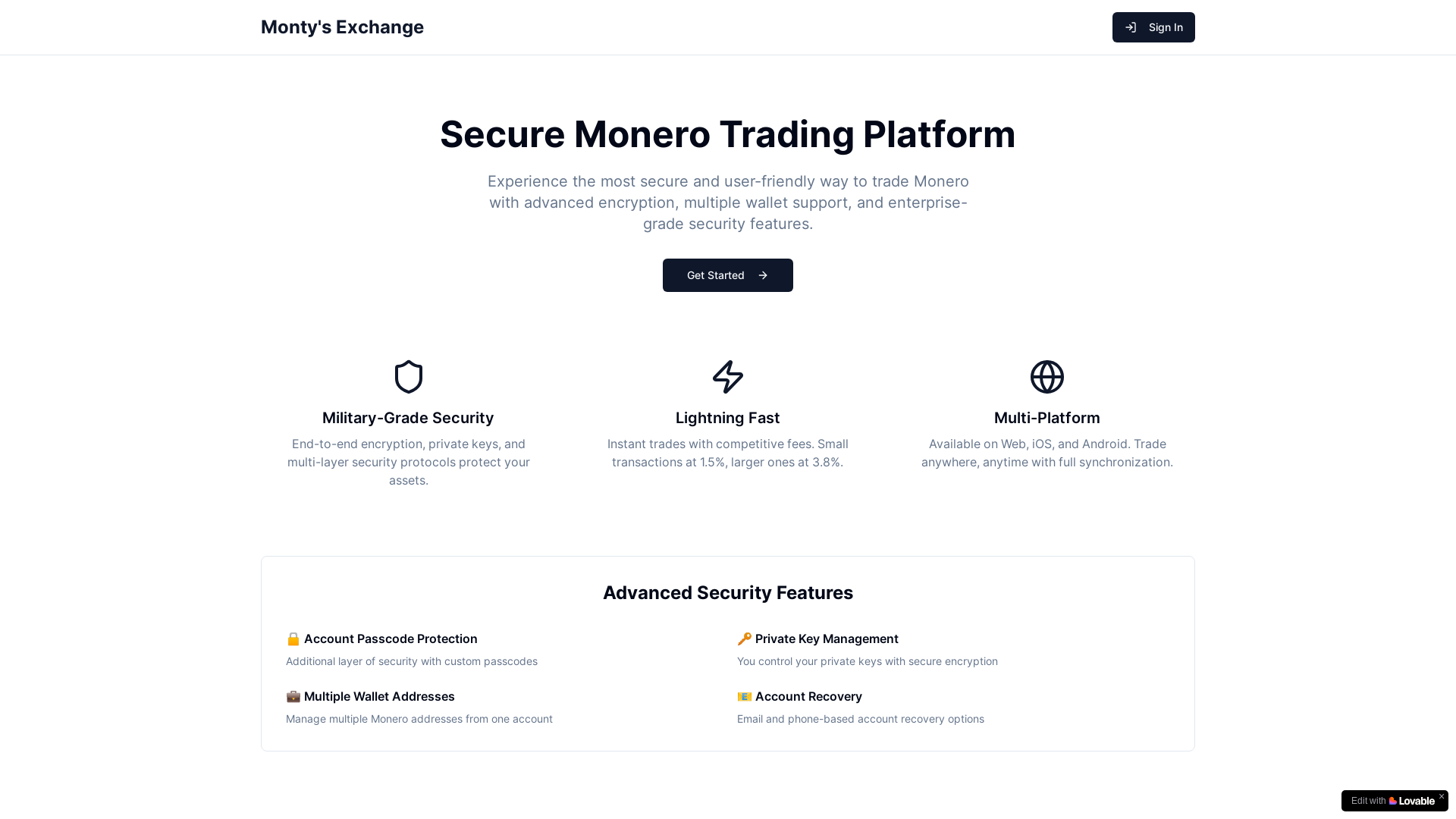 website screenshot of https://montexchange.co.uk/
