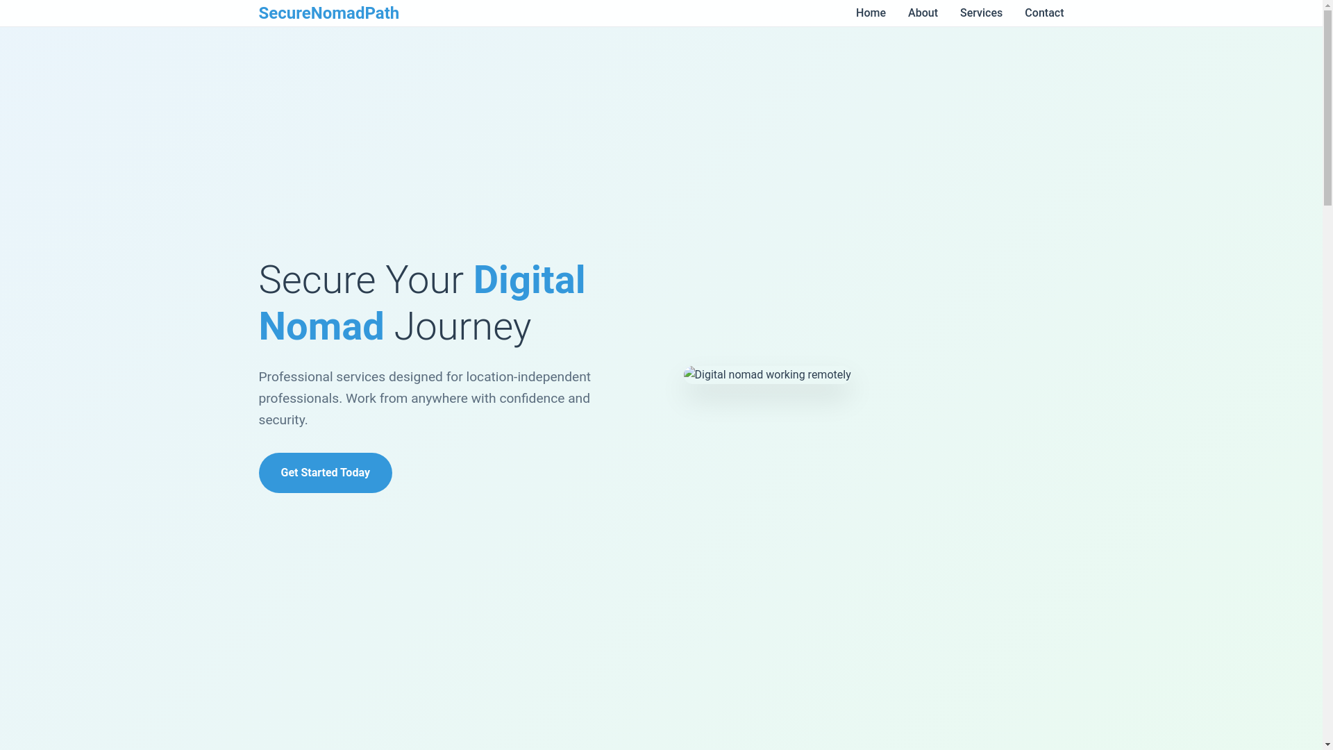 website screenshot of https://securenomadpath.qpon/