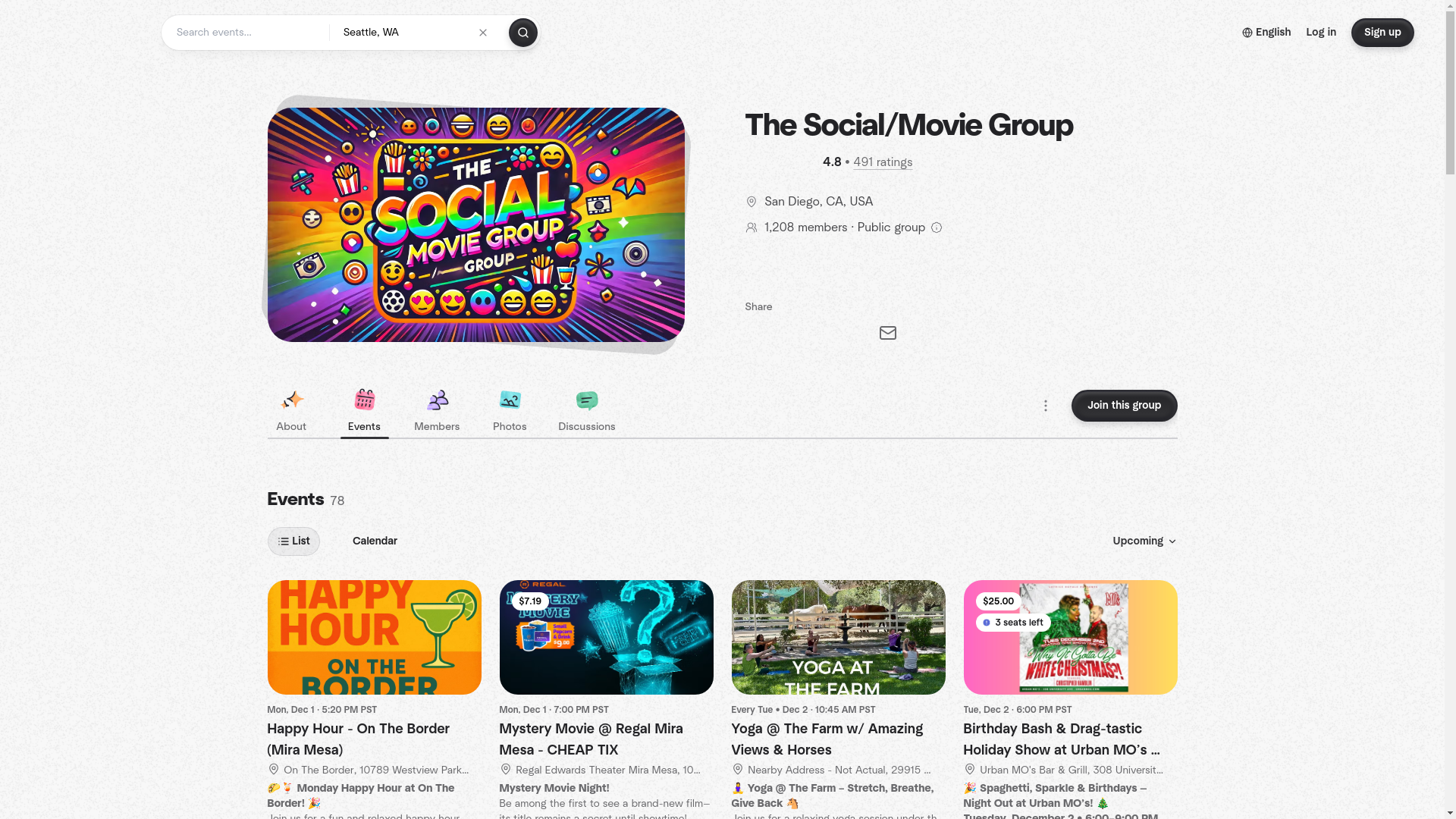 website screenshot of https://tsmgevents.com/