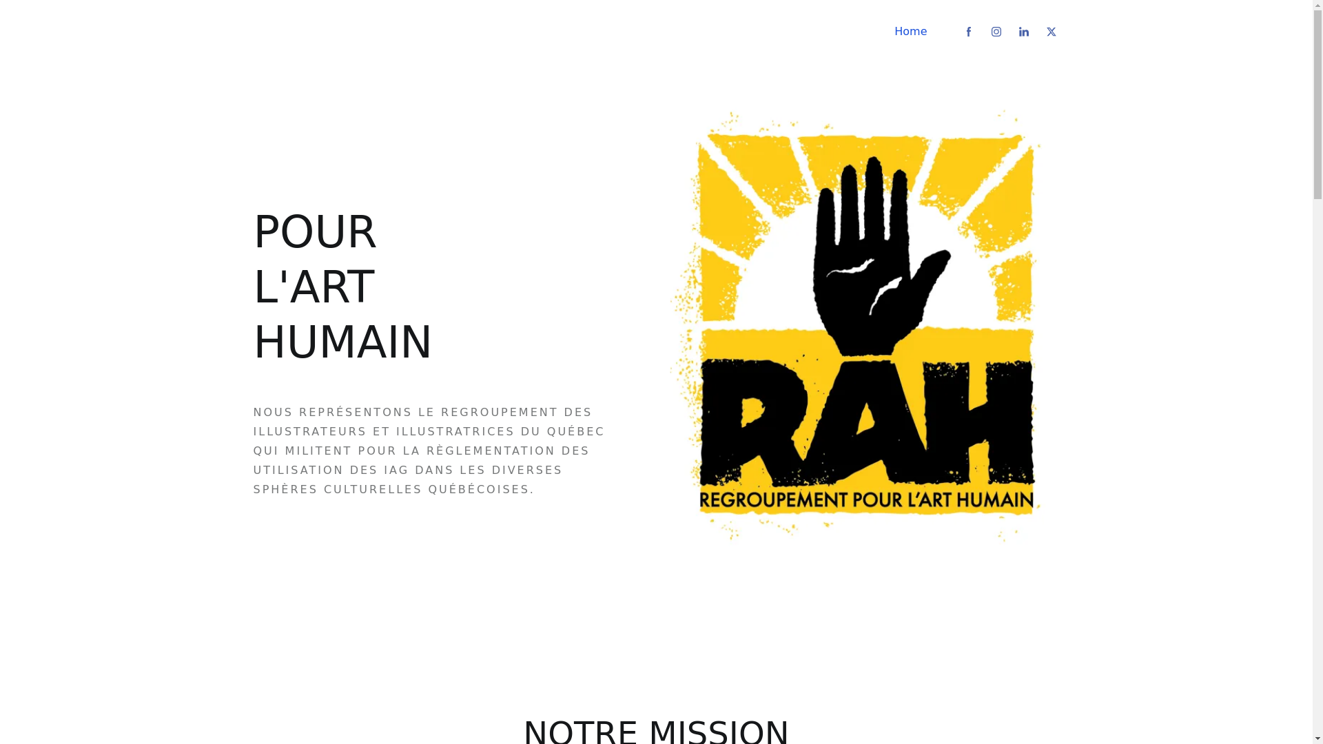 website screenshot of https://pourlarthumain.com/