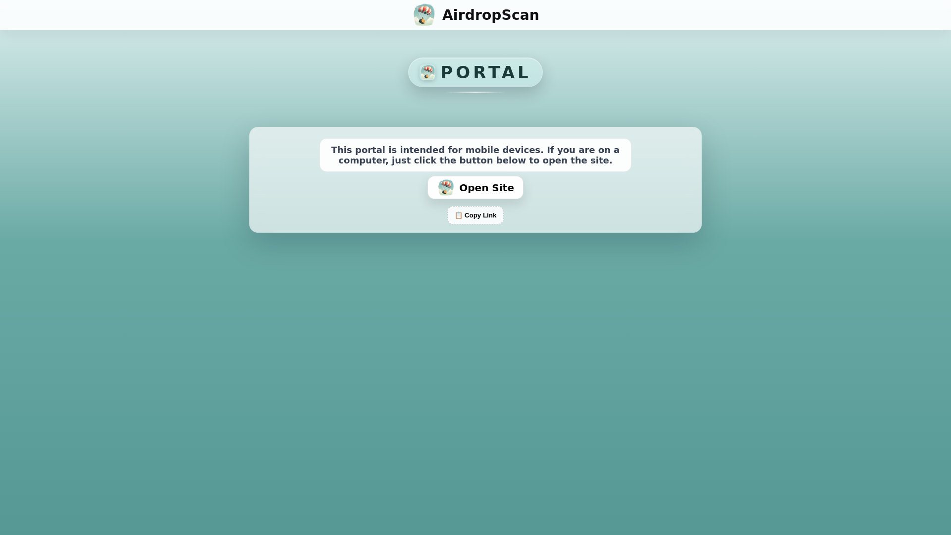 website screenshot of https://scan1partner.ngrok.app/portal
