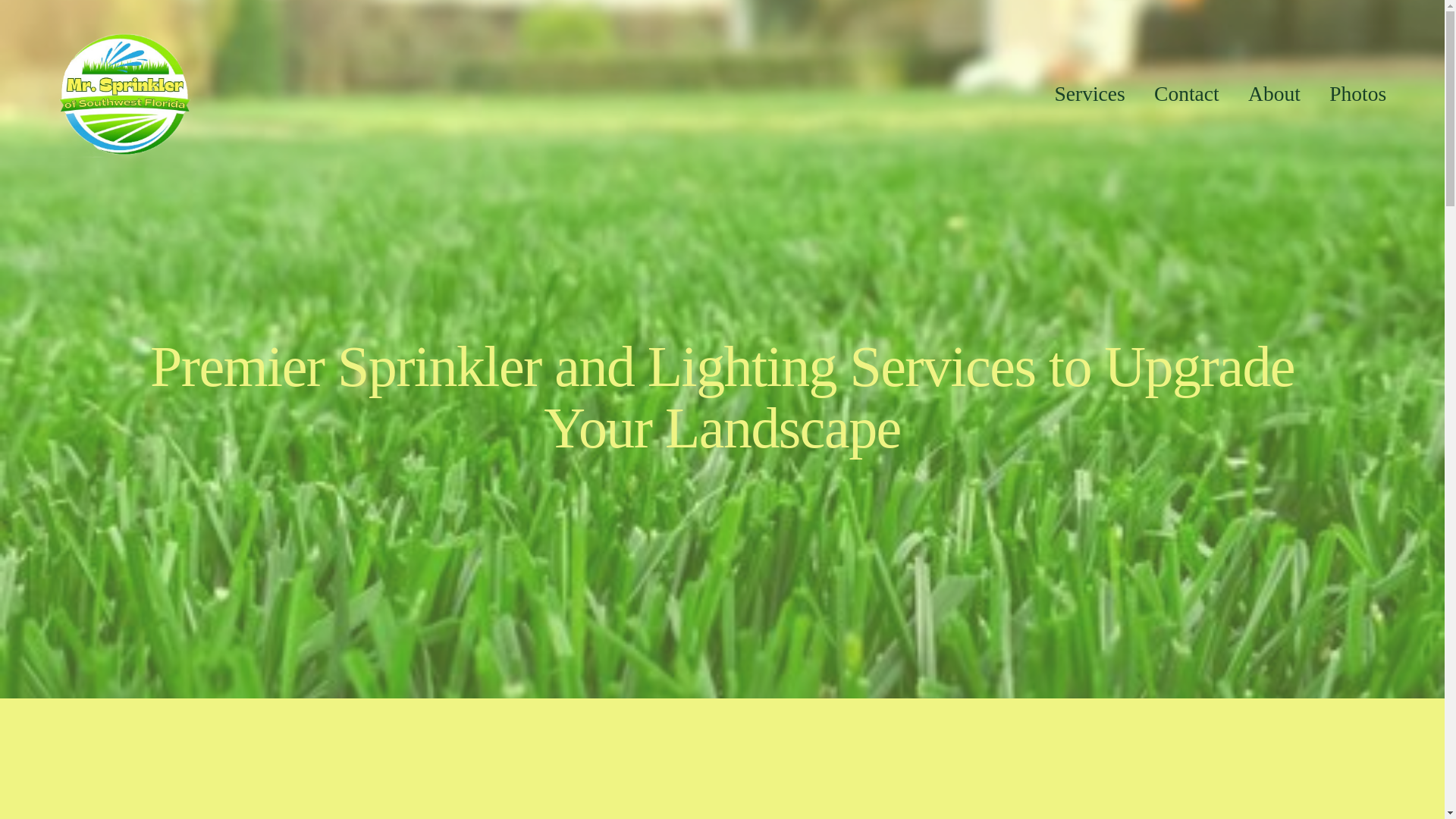 website screenshot of https://mrsprinklerswfl.com/