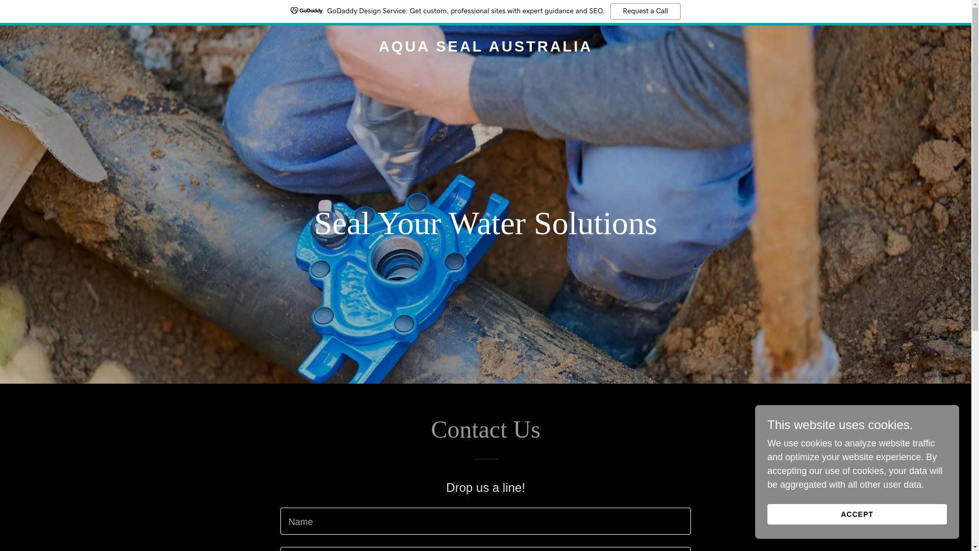 website screenshot of https://aquasealaust.com.au/