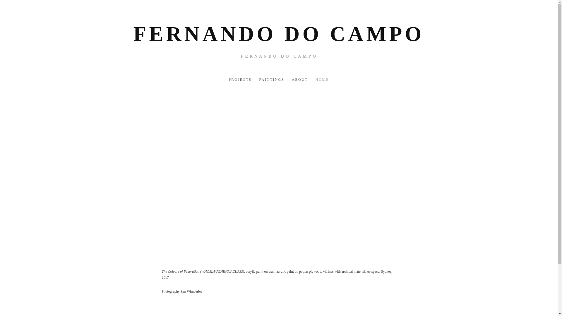 website screenshot of https://fernandodocampo.com.au/