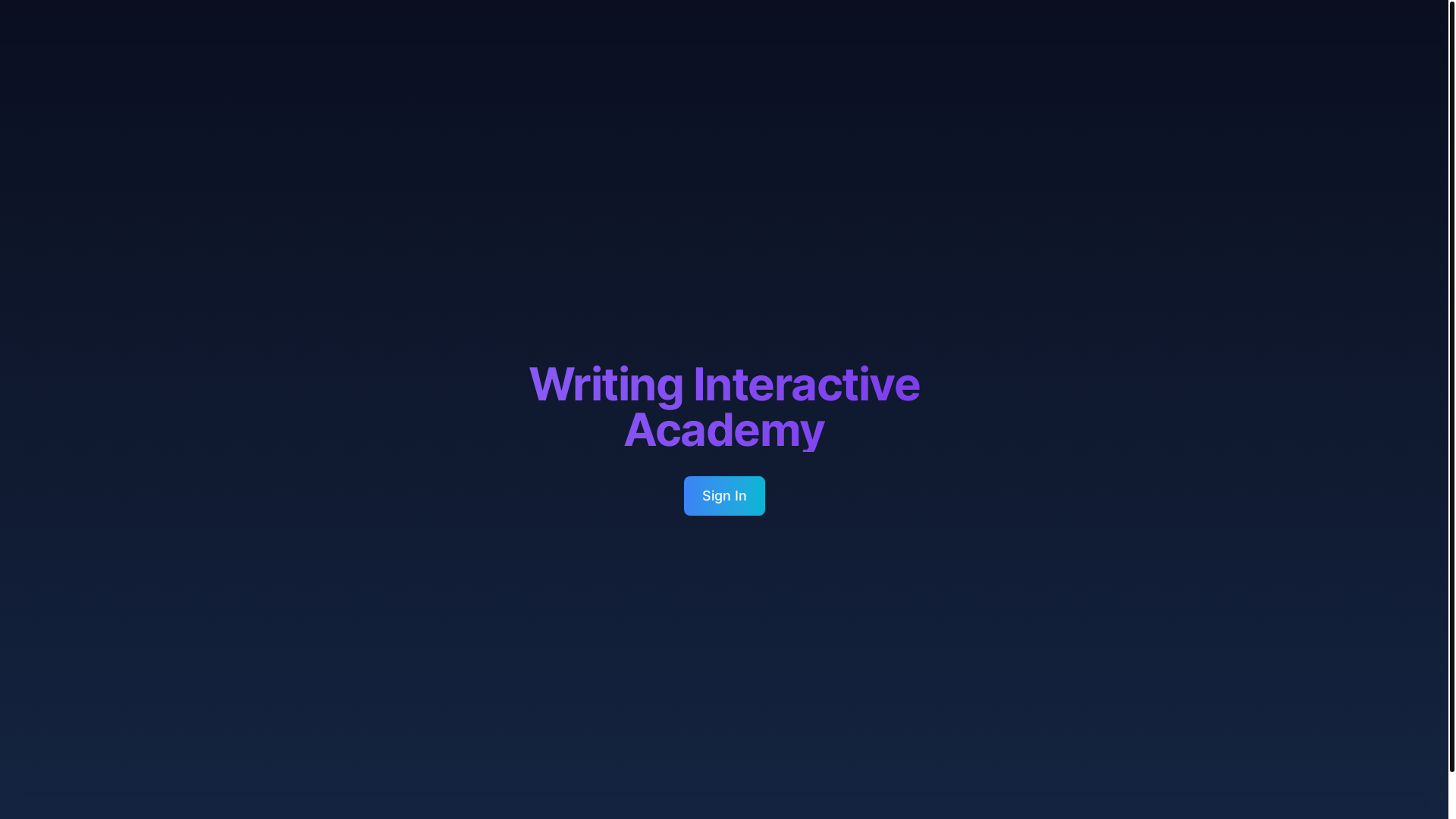 website screenshot of https://writing-interactive-academy.pages.dev/