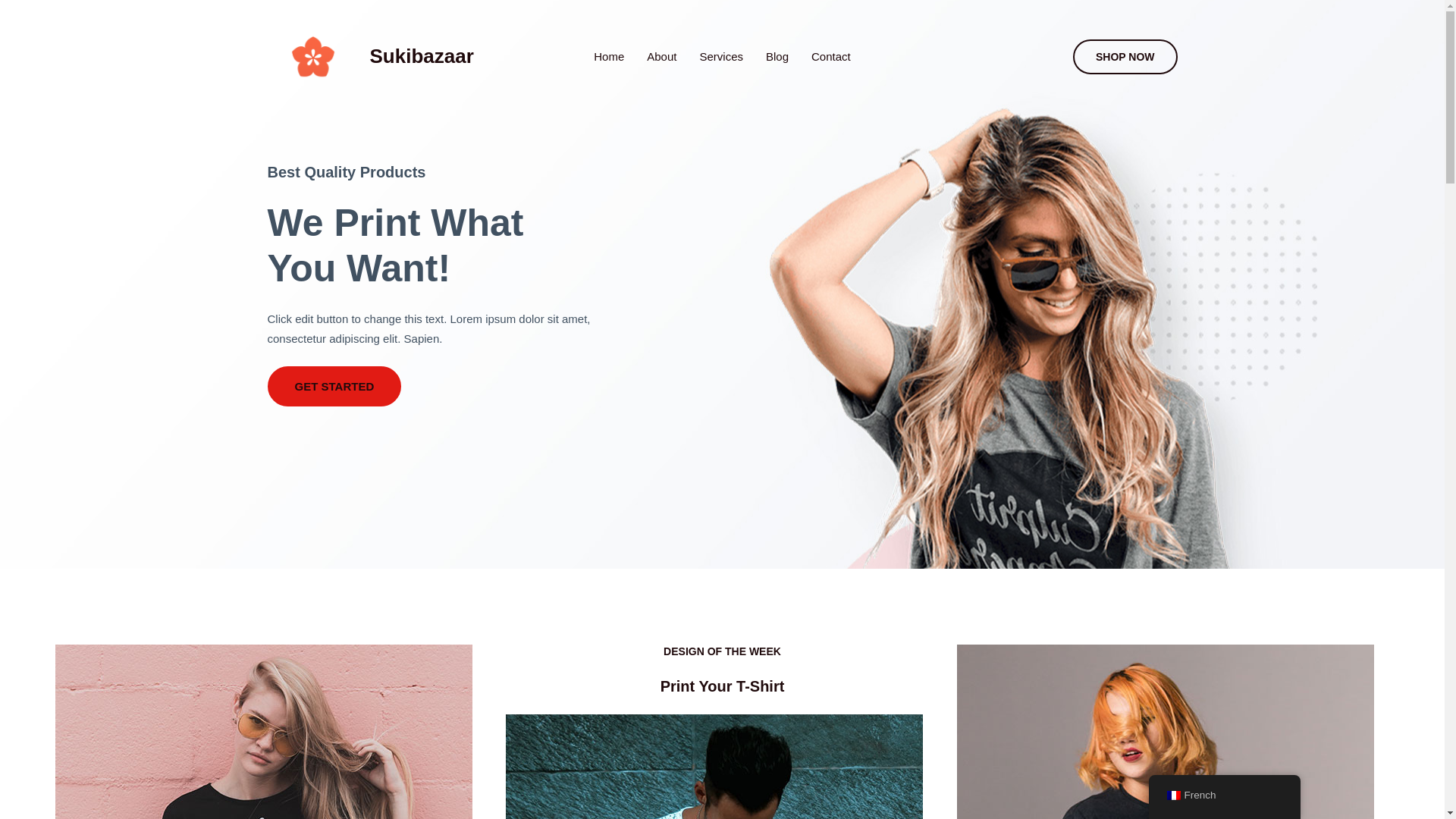 website screenshot of https://sukibazaar.com/