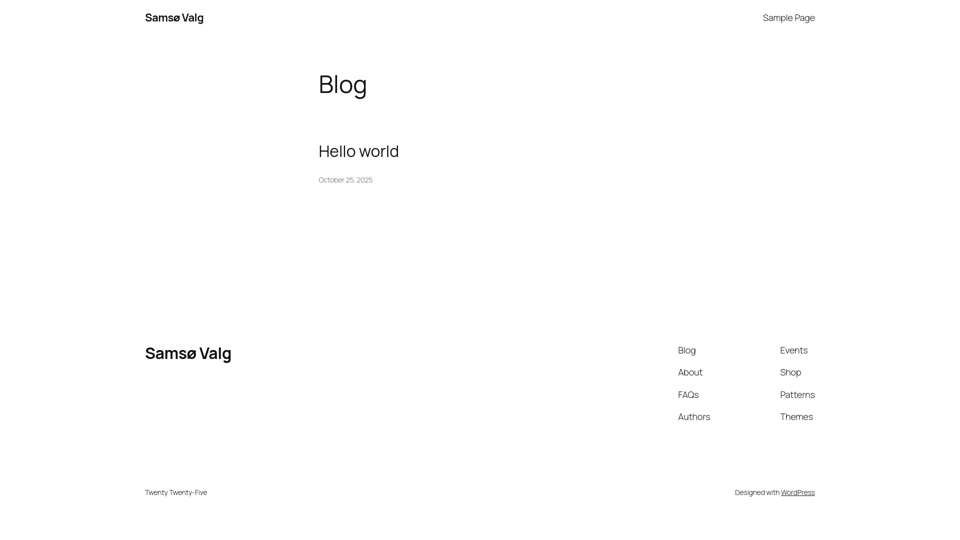 website screenshot of https://samsoevalg.dk/