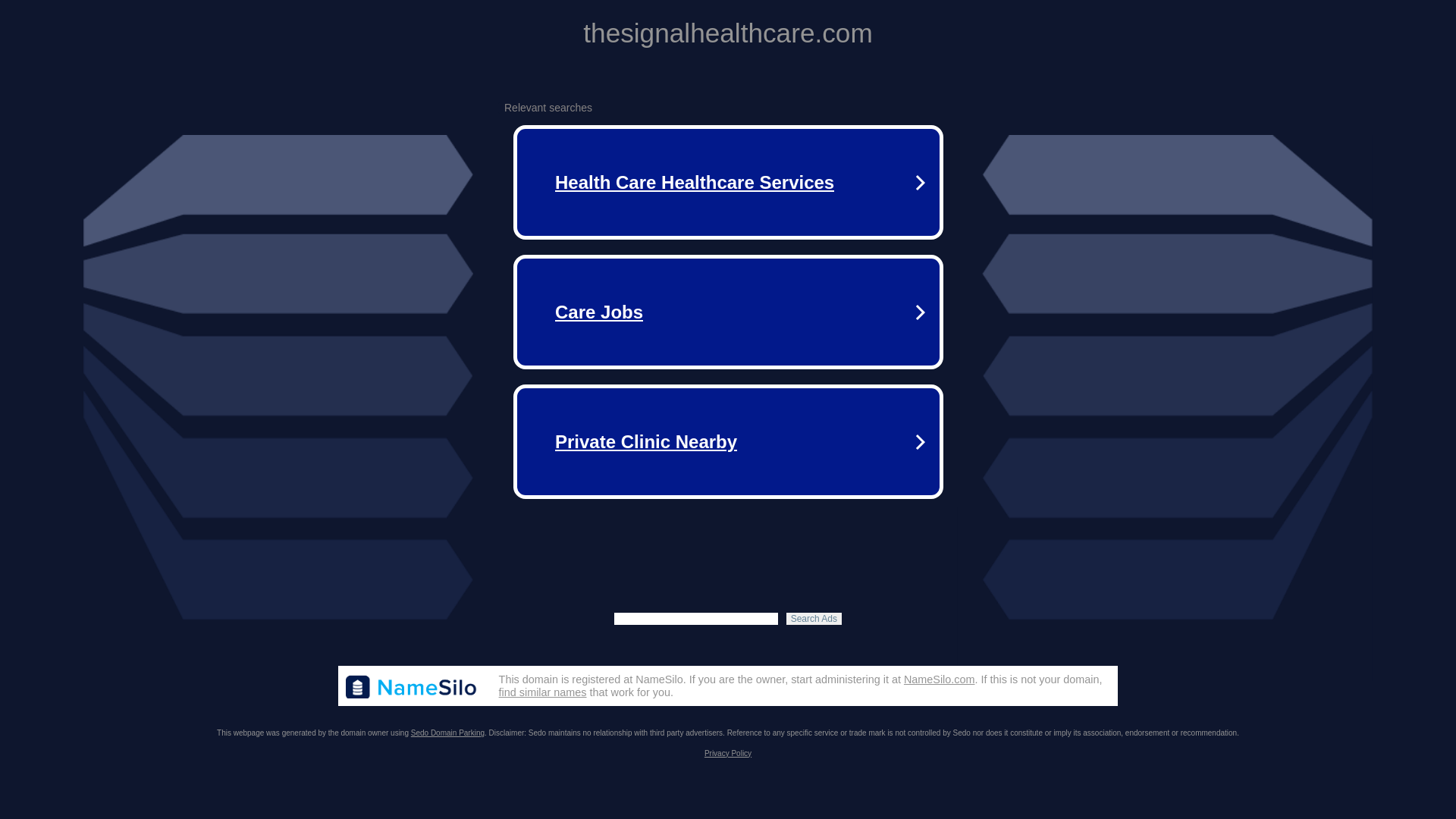 website screenshot of https://thesignalhealthcare.com/