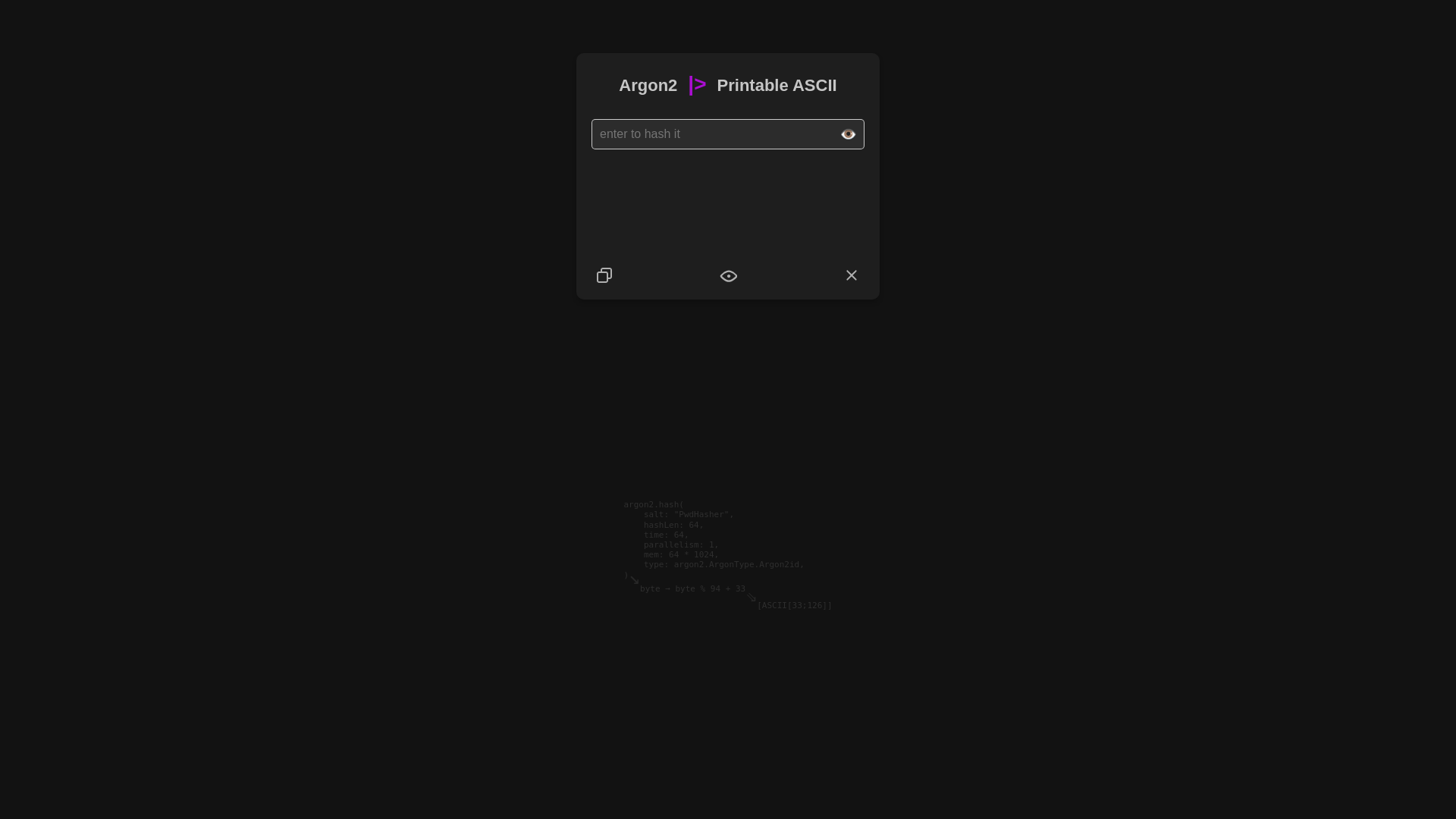 website screenshot of https://pwdhasher.pages.dev/