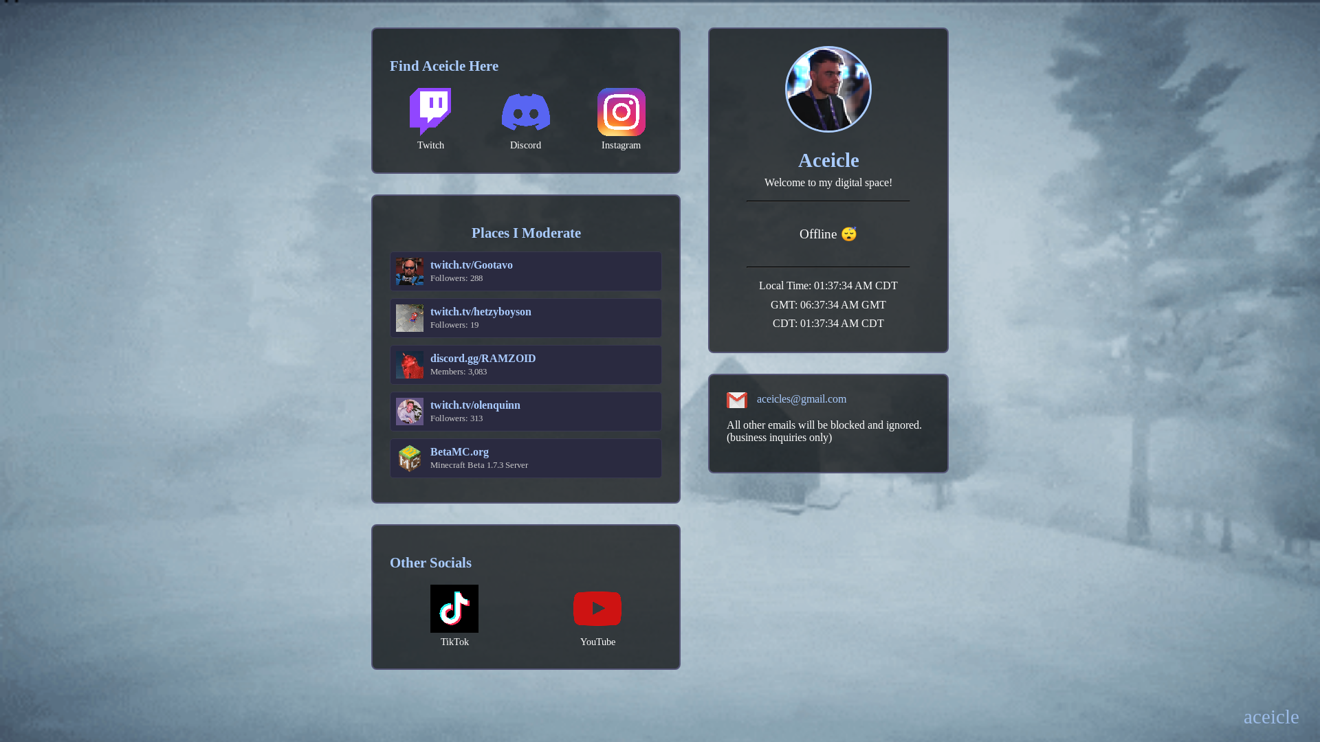 website screenshot of https://aceicle-com.pages.dev/