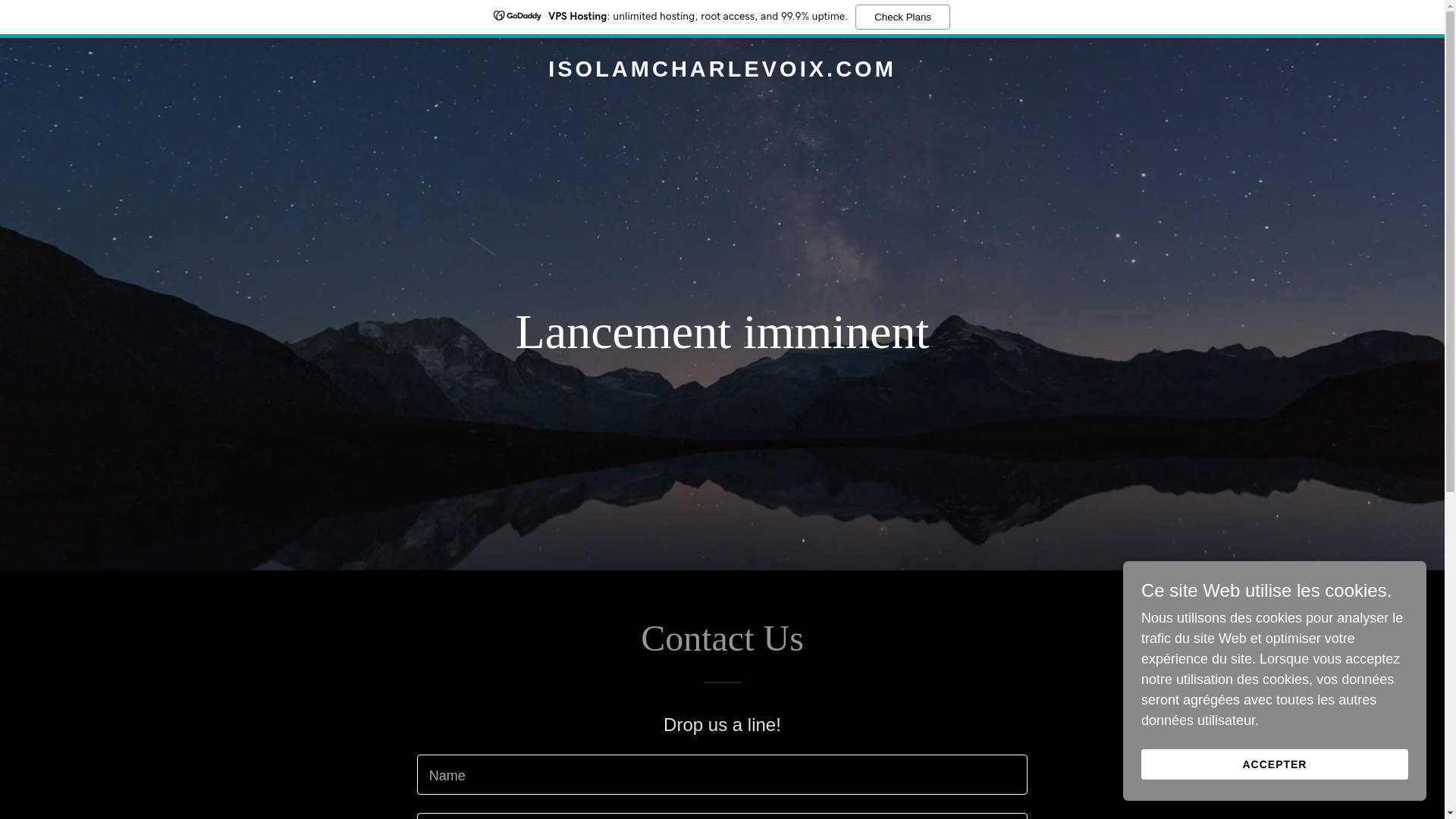 website screenshot of https://isolamcharlevoix.com/