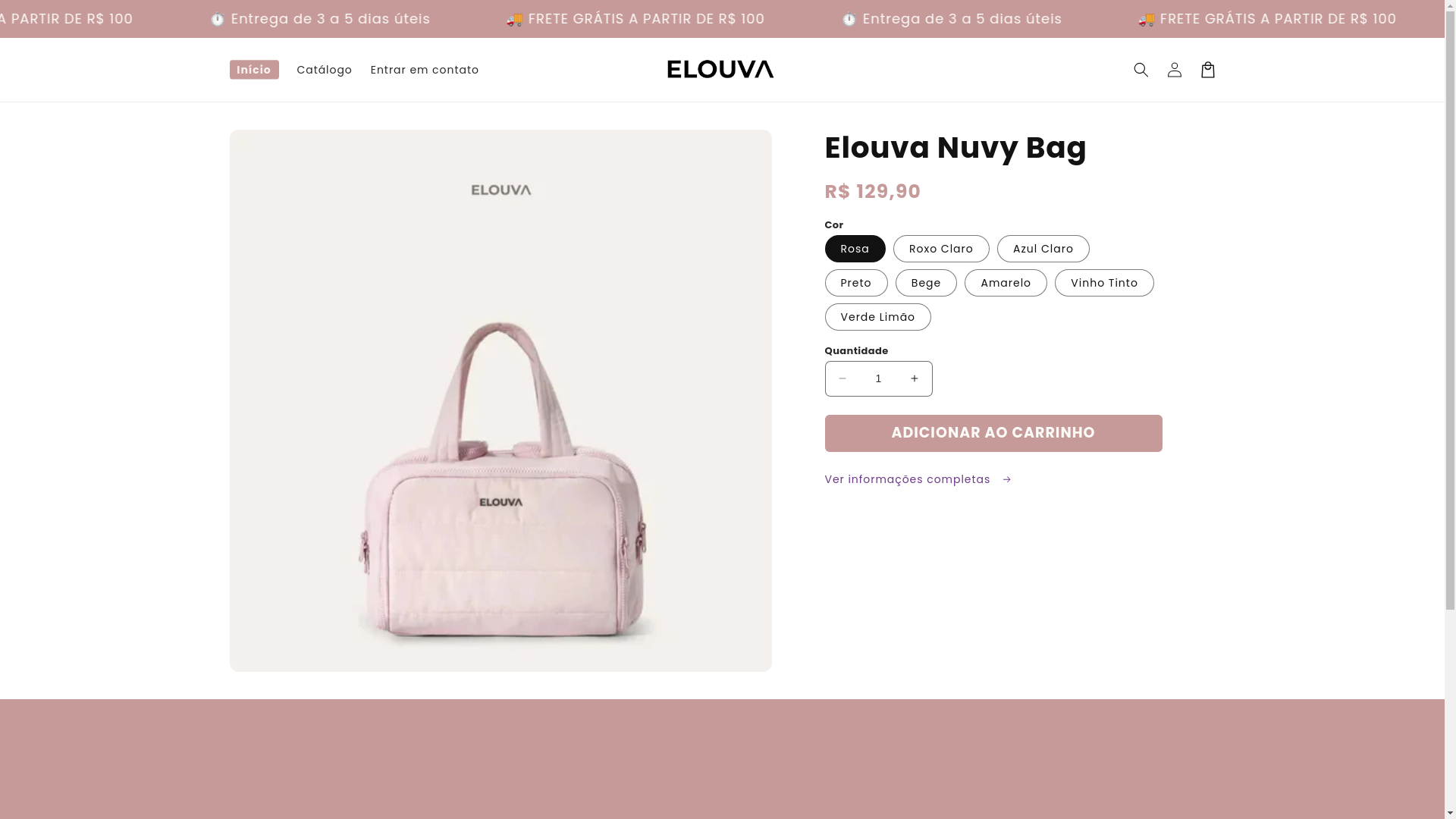 website screenshot of https://elouva.online/