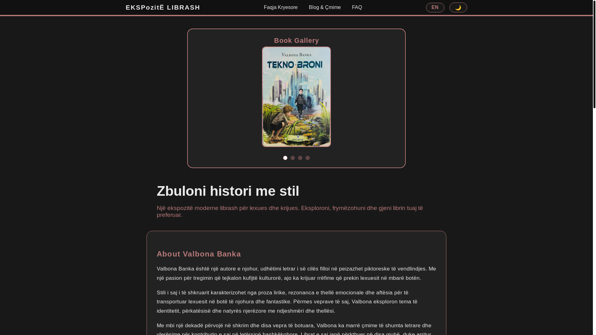website screenshot of https://valbonabanka.art/