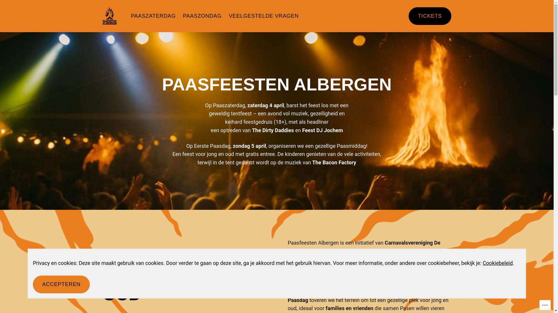 website screenshot of https://paasfeestenalbergen.nl/