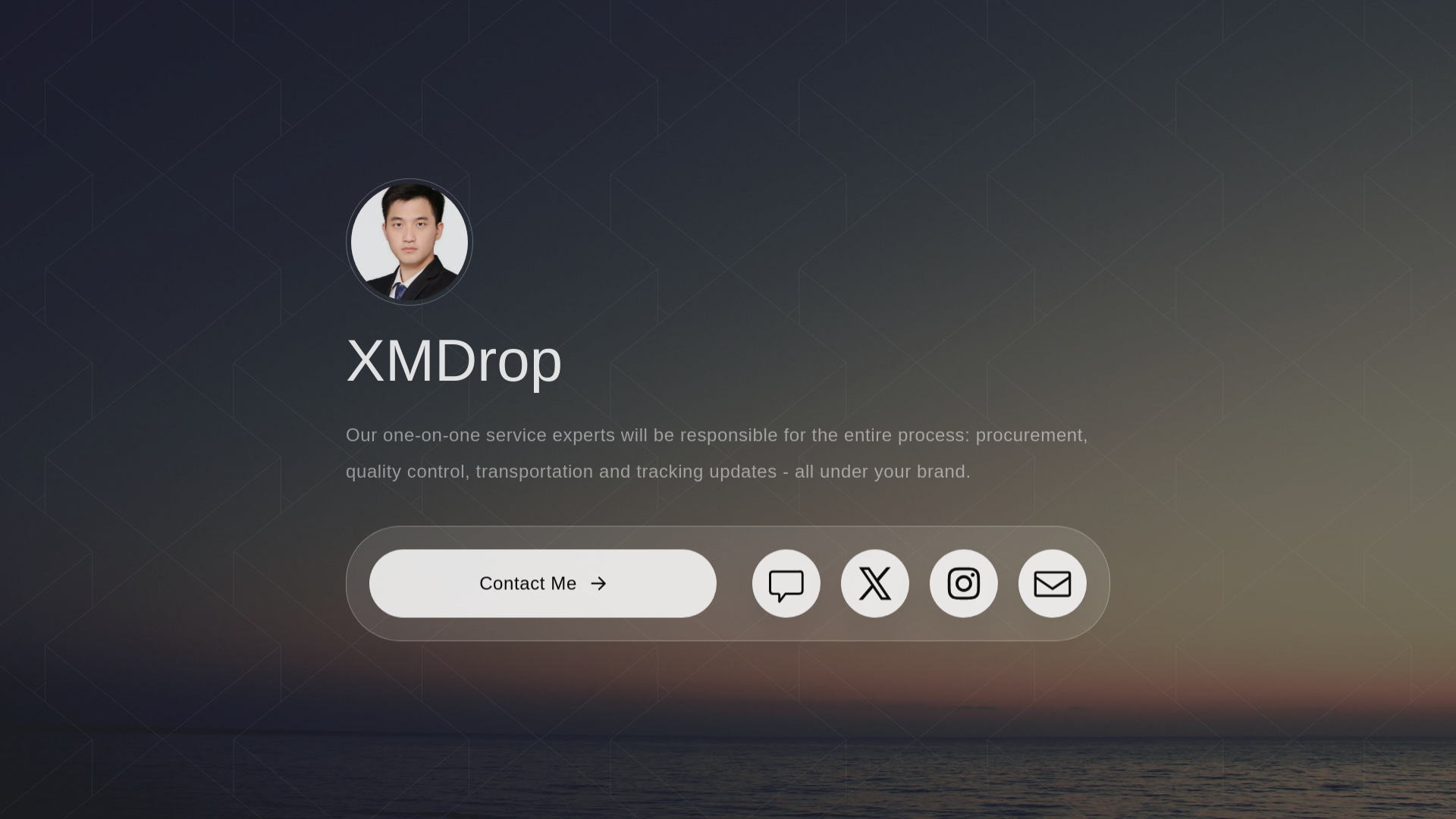 website screenshot of https://xmdropship.com/