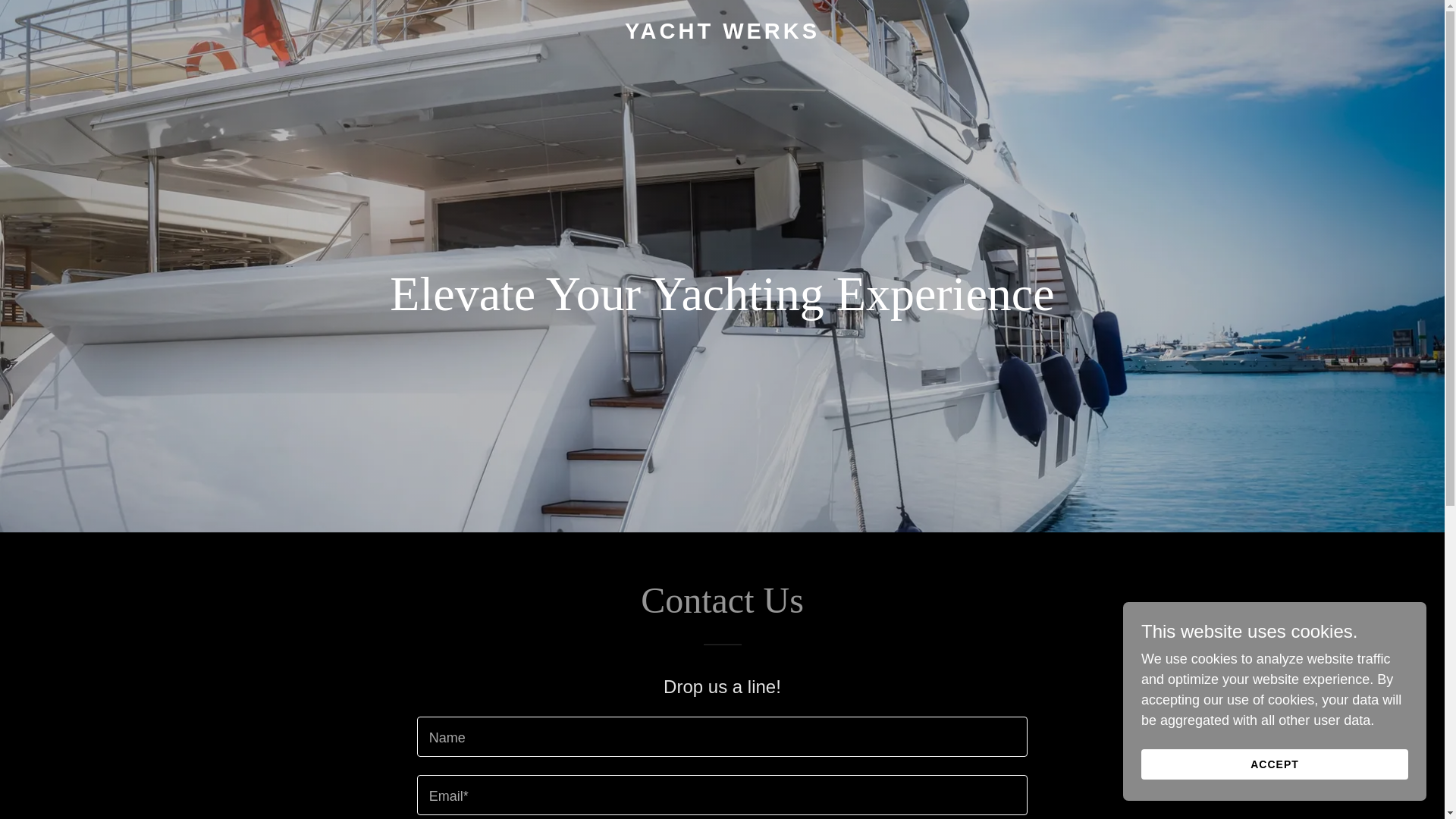 website screenshot of https://yachtwerks.ca/