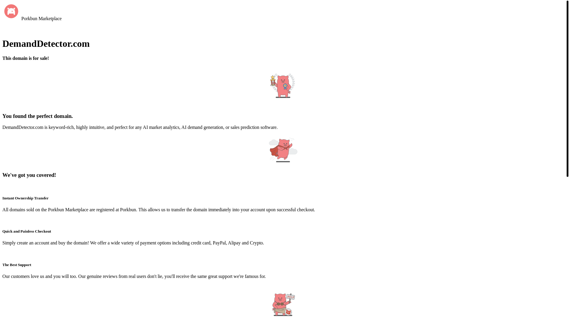 website screenshot of https://demanddetector.com/